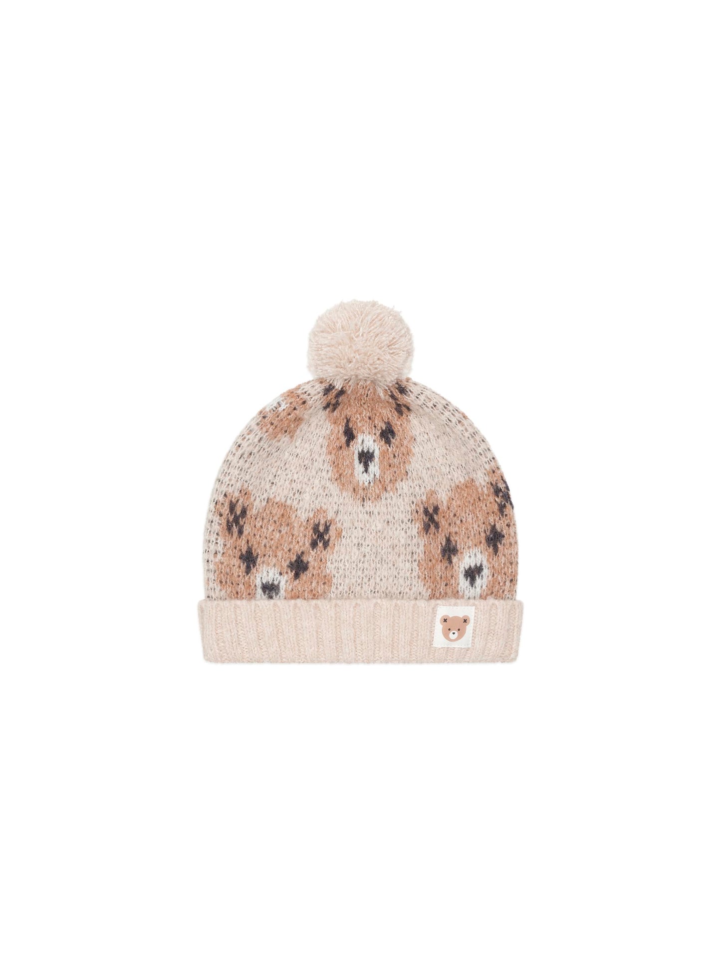 Huxbaby Ecru Huxbear Knit Beanie