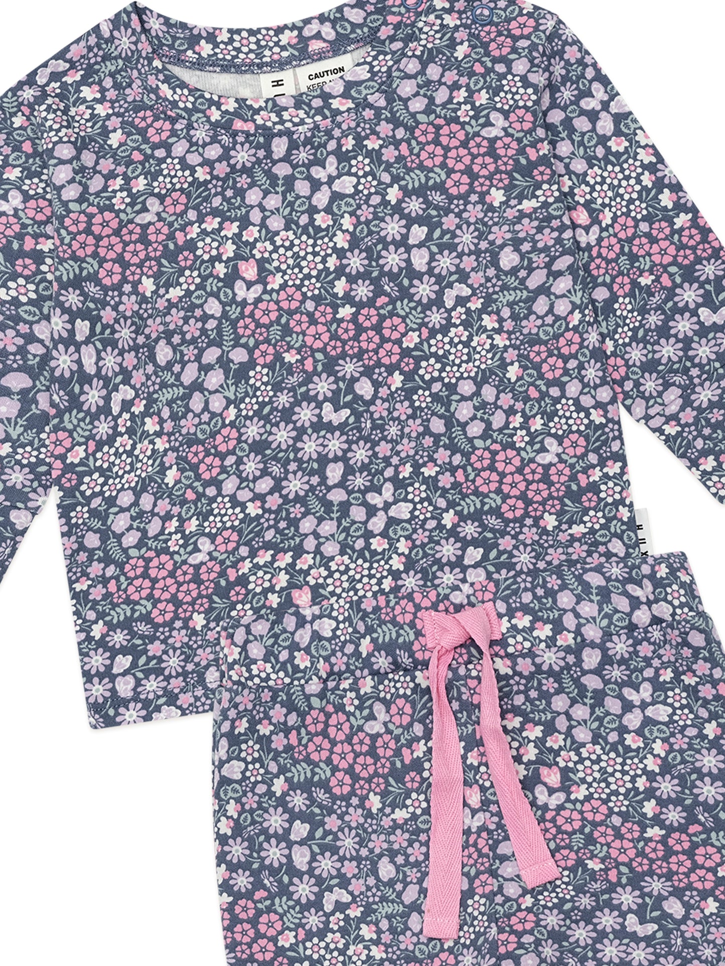 Huxbaby Midnight Flower Garden Pyjama Set