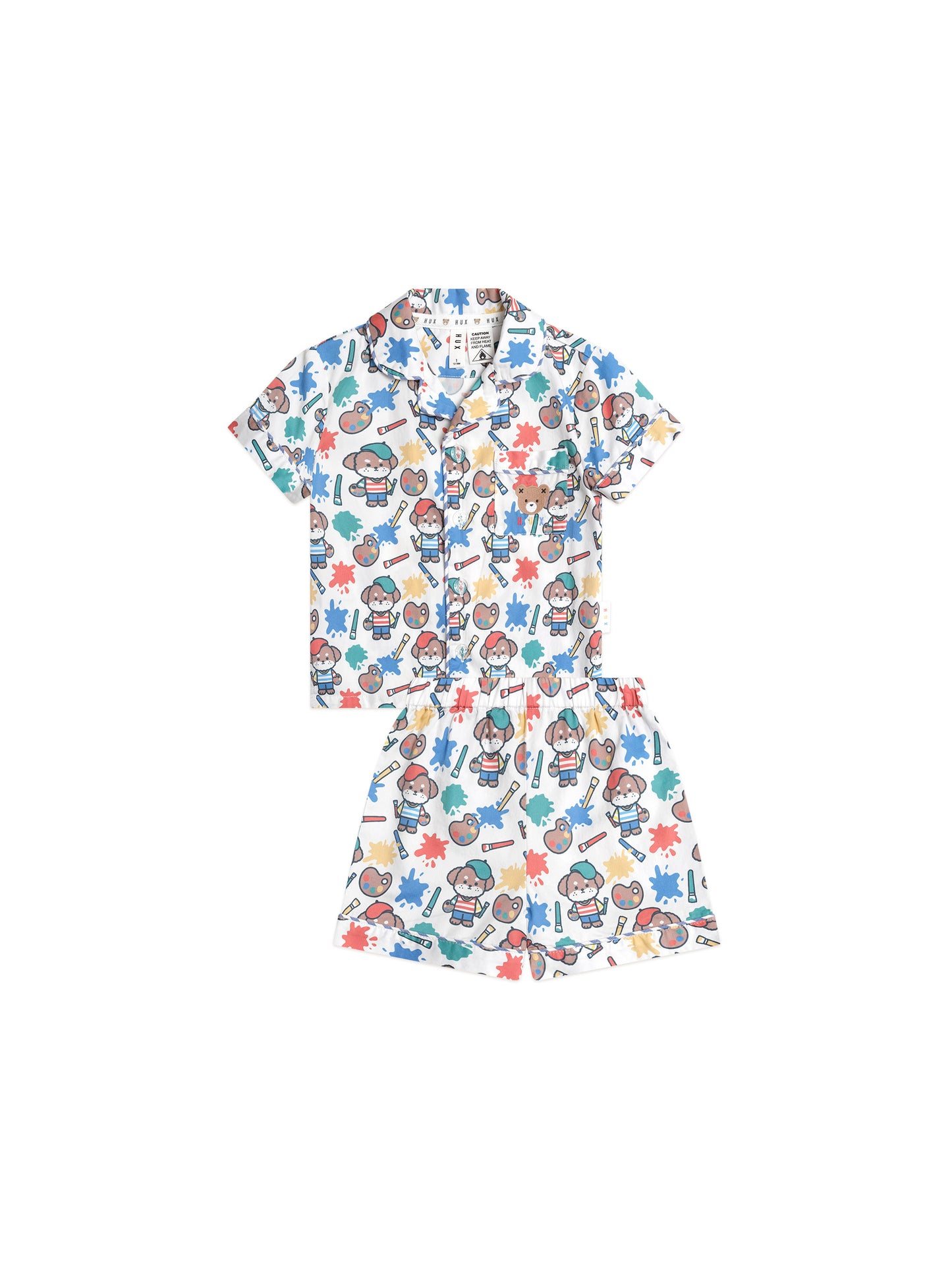 Huxbaby Parisian Painter Pup PJs