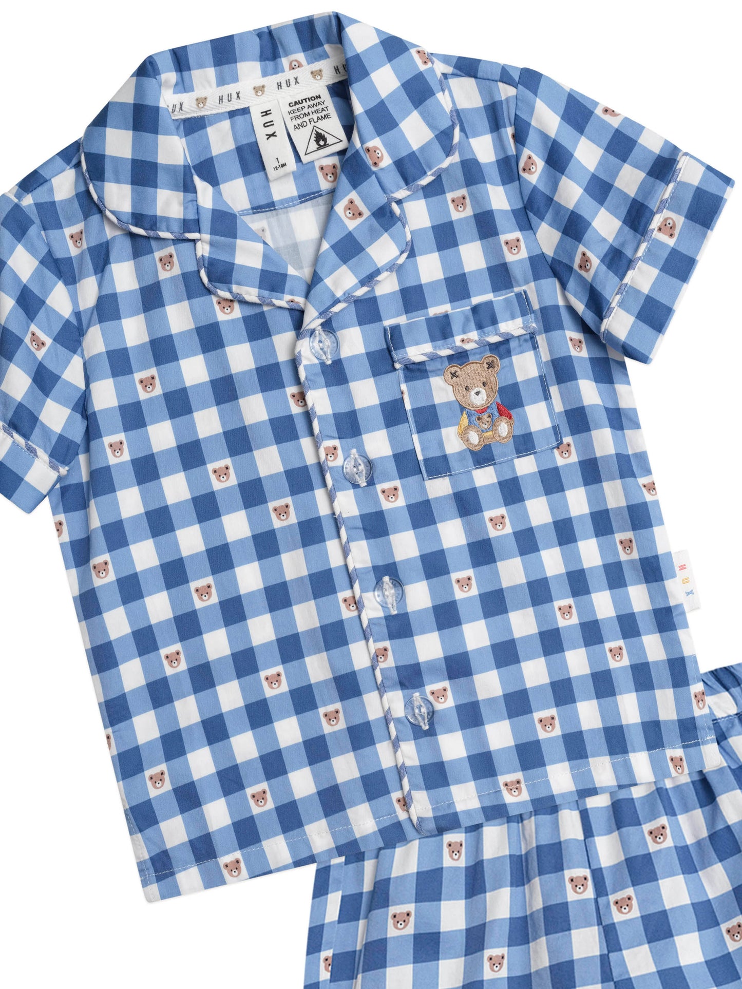 Huxbaby Huxbear Check PJs
