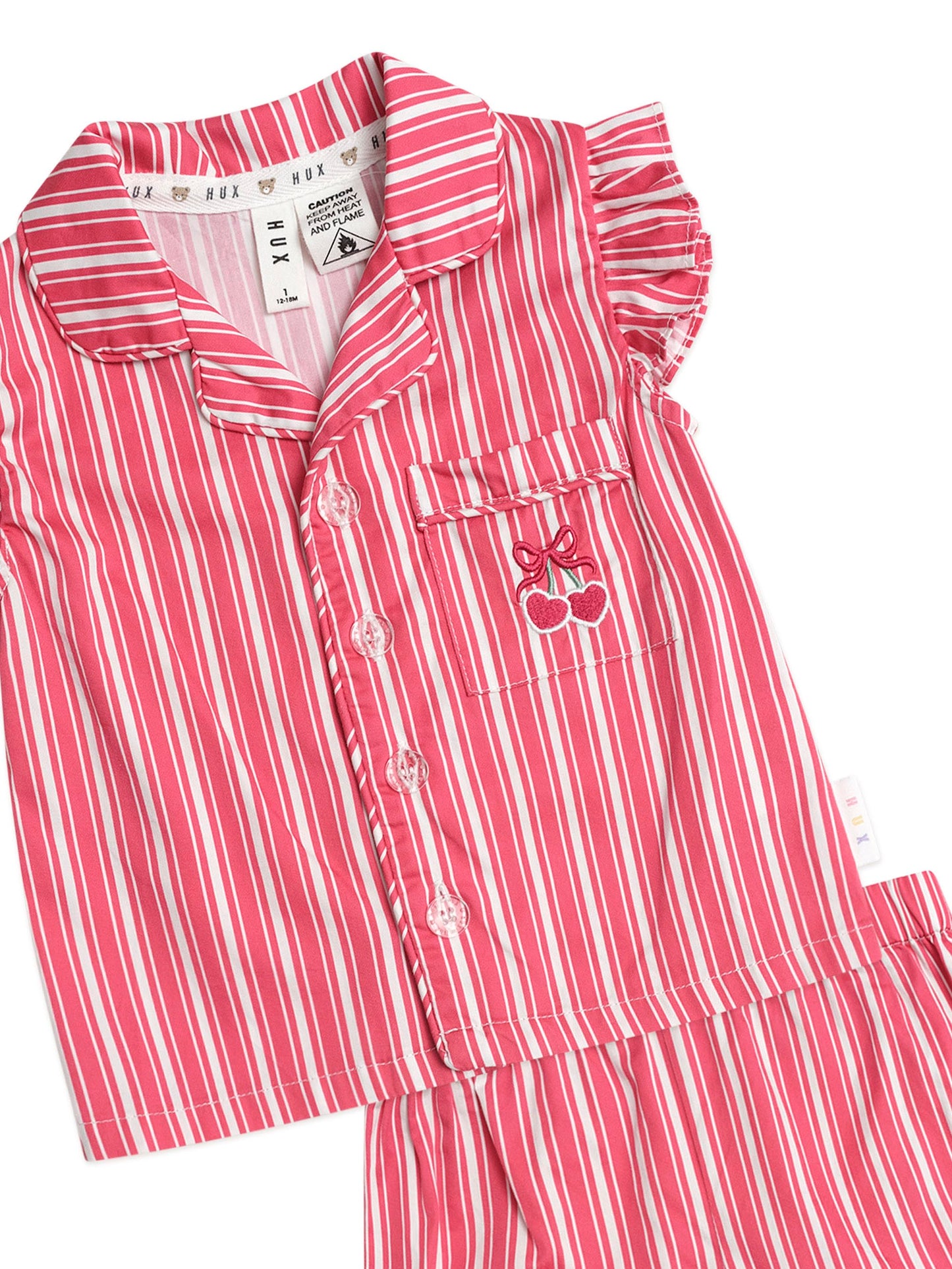 Huxbaby Tis The Season Frill PJs Candy Cane
