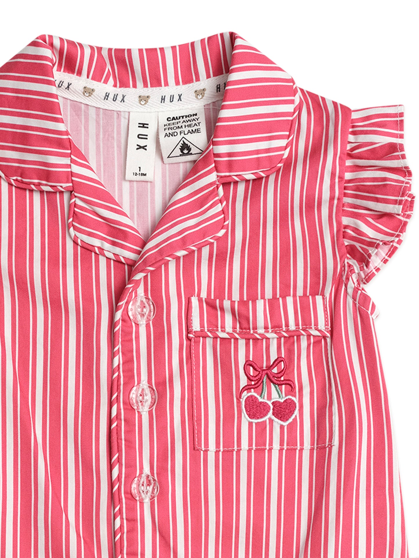 Huxbaby Tis The Season Frill PJs Candy Cane