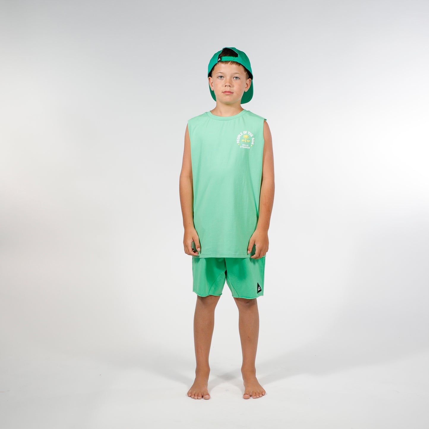 Hello Stranger People Of The Sun Muscle Tee Green