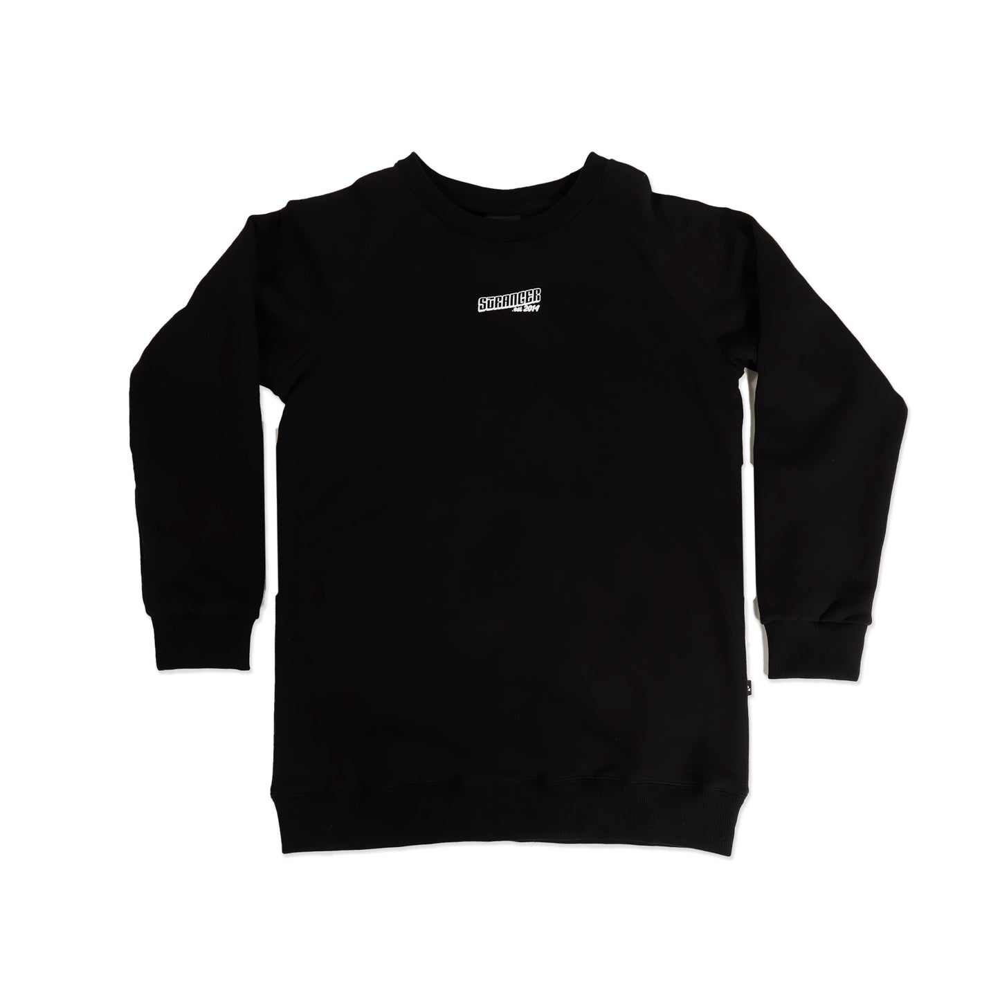 Hello Stranger Raglan Crew Black