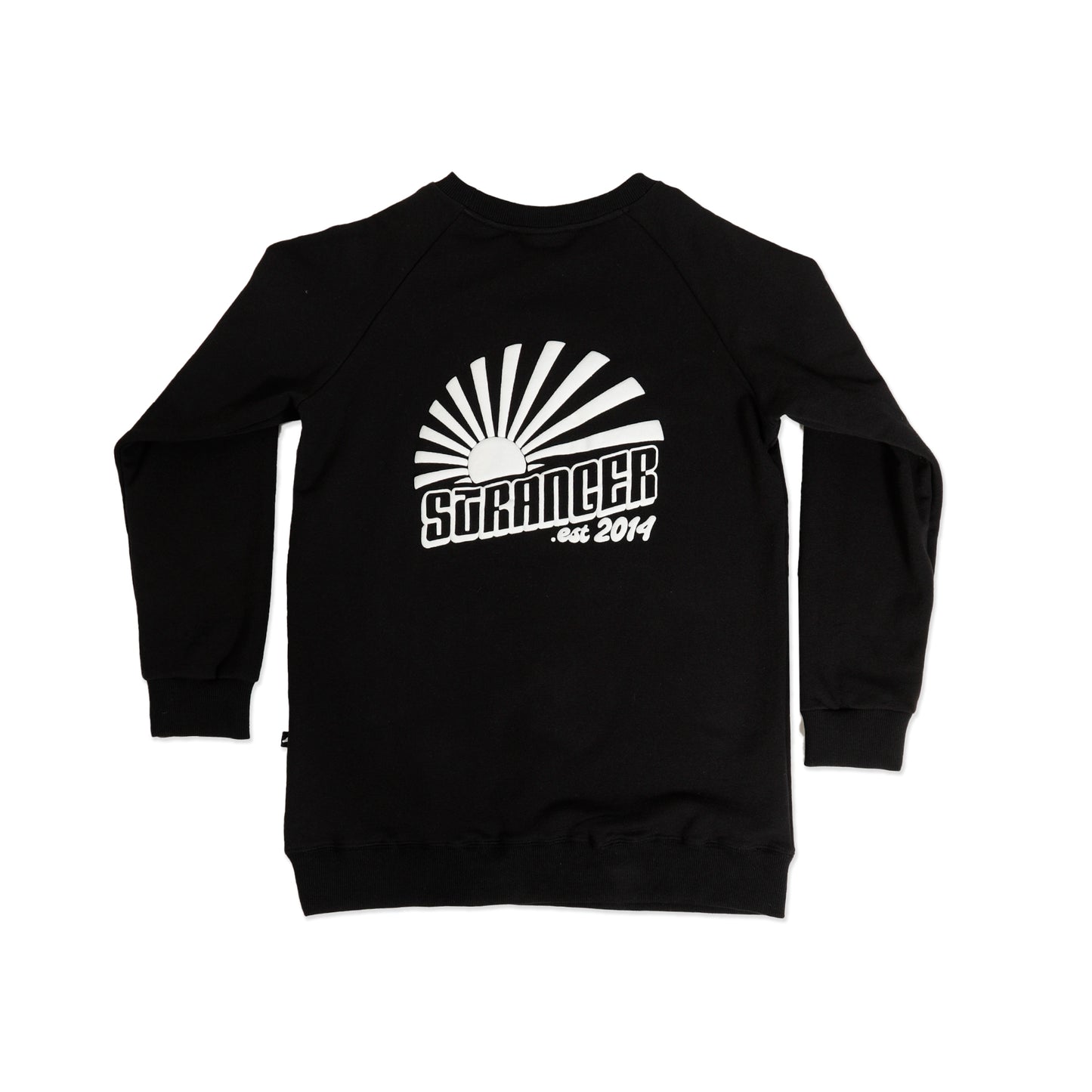 Hello Stranger Raglan Crew Black
