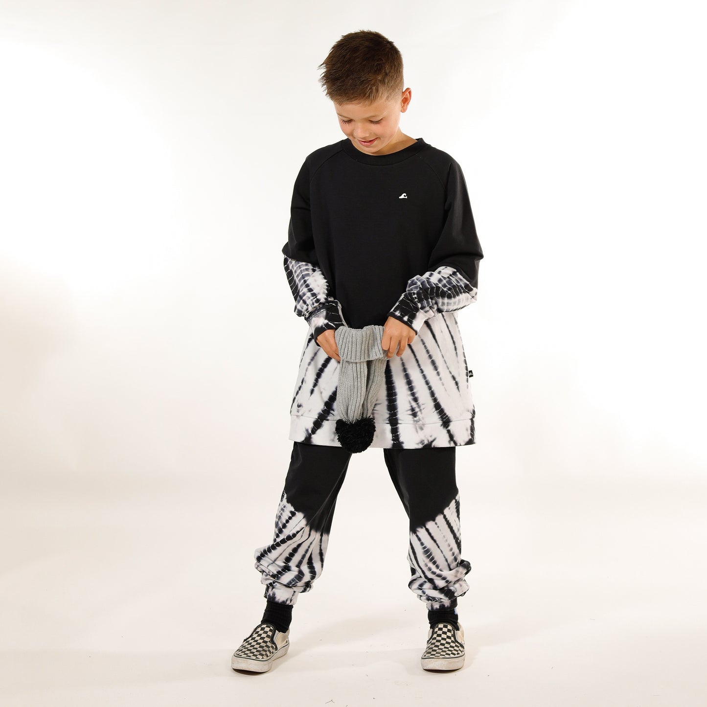 Hello Stranger Raglan Crew Black Dye