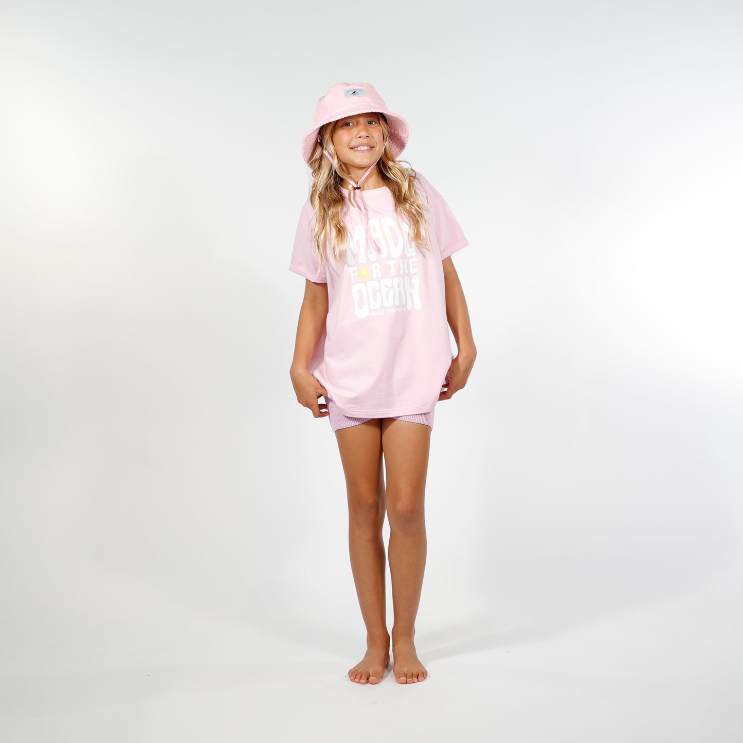 Hello Stranger Bucket Hat Pink