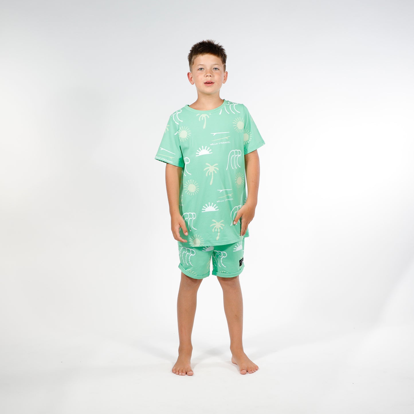 Hello Stranger Summer PJ's Green