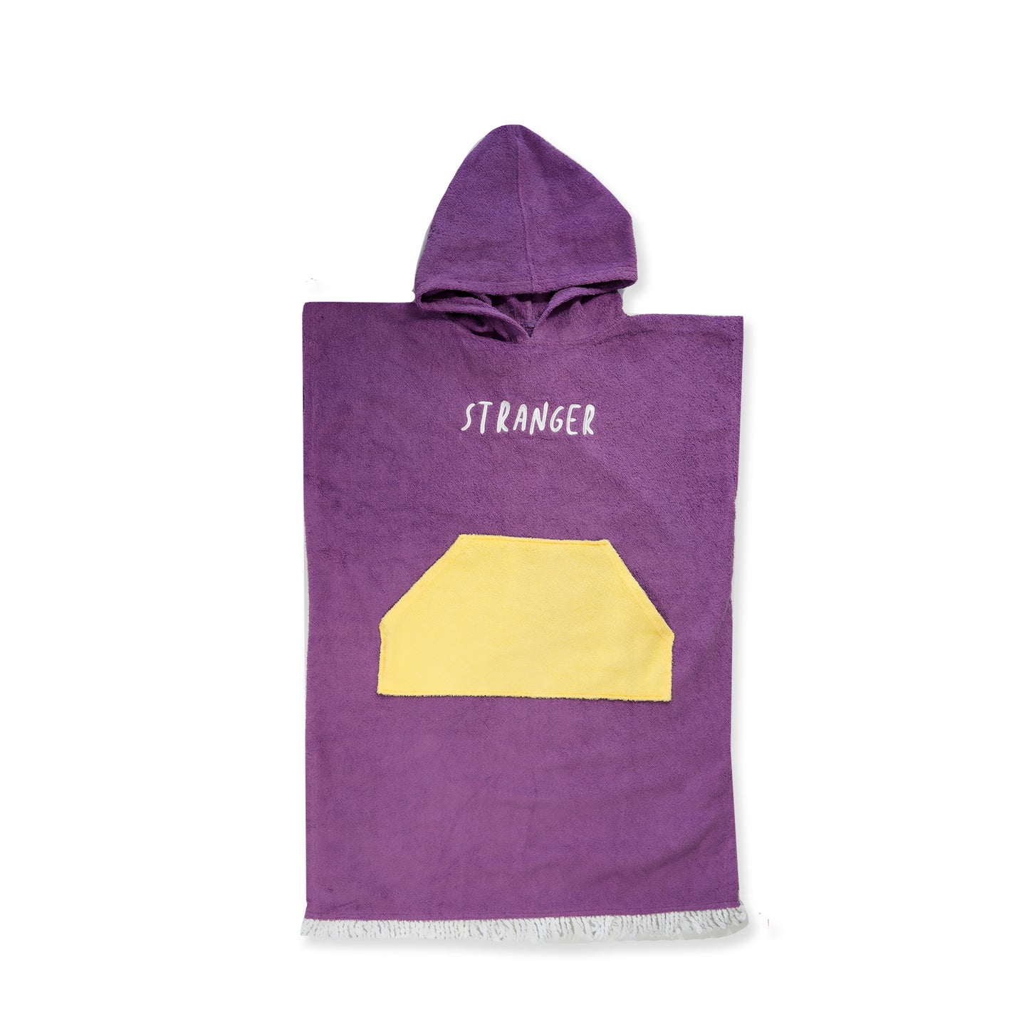 Hello Stranger Poncho Towel Purple Yellow