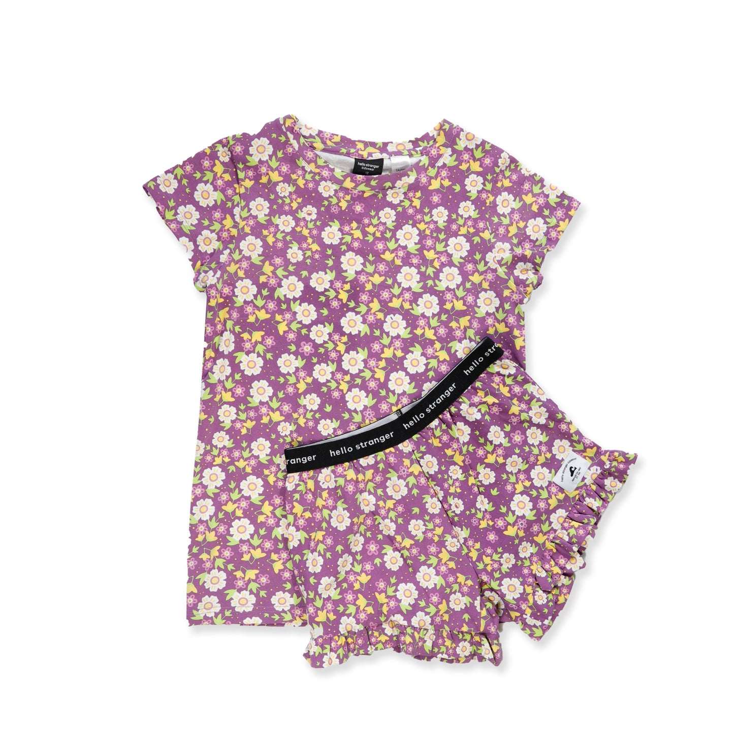 Hello Stranger Summer PJ's Purple Floral