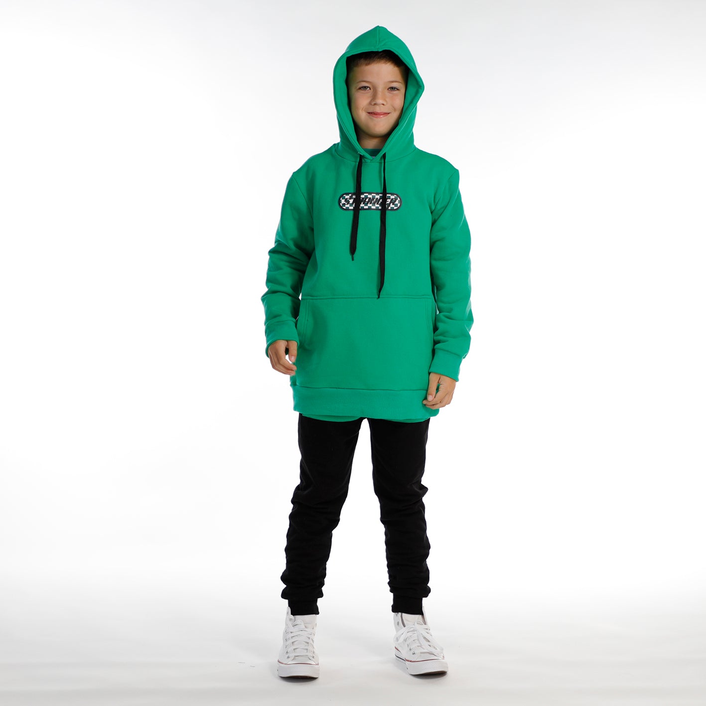 Hello Stranger Skater Pocket Hood Green