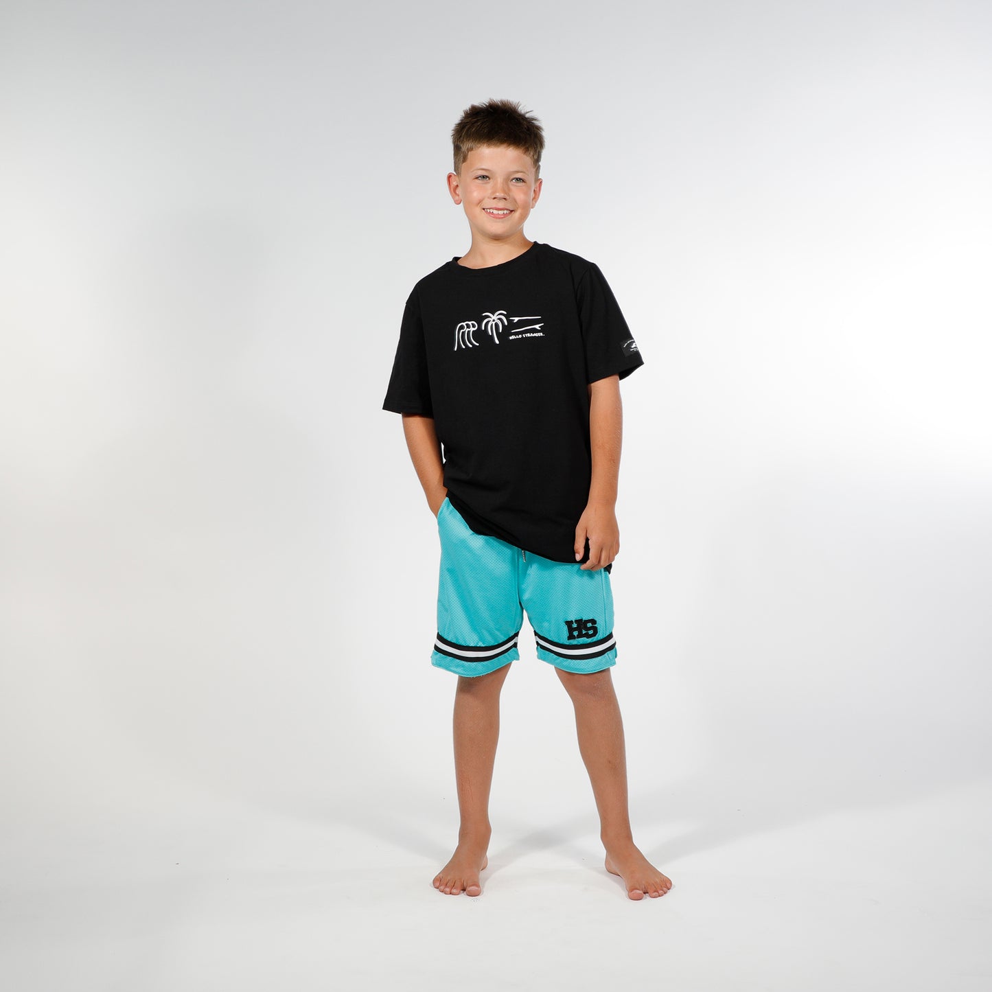 Hello Stranger Varsity Short Mint