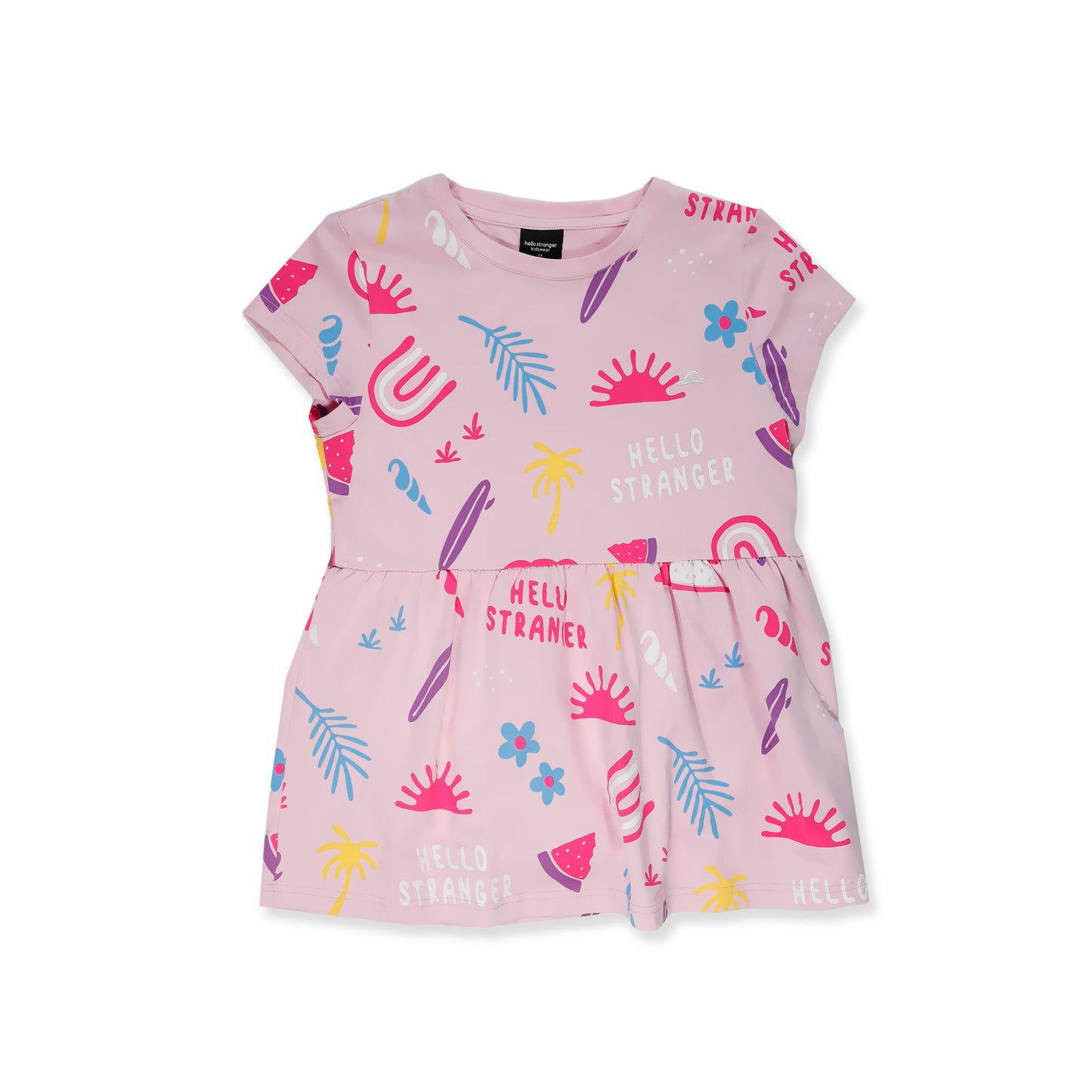 Hello Stranger Daze Short Sleeve Tee Pink
