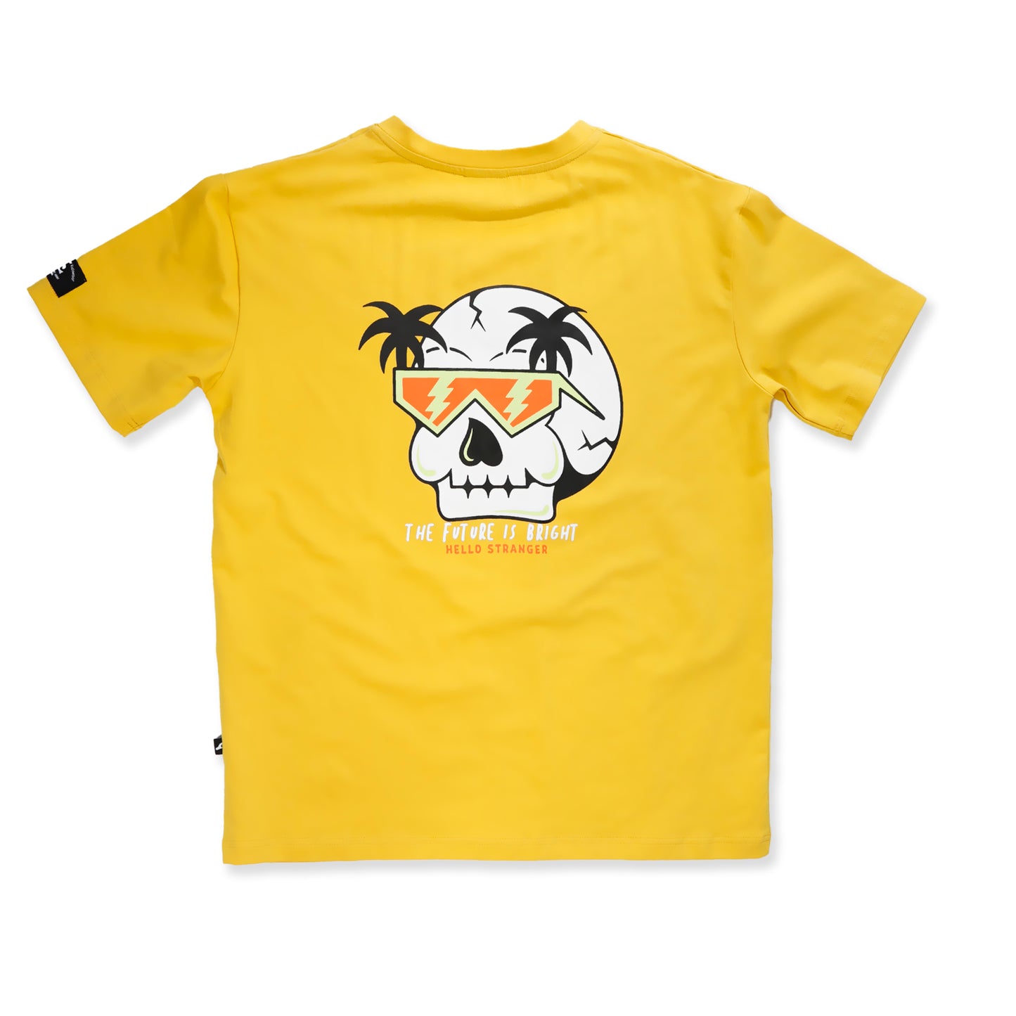 Hello Stranger Future Is Bright Box Tee Yellow