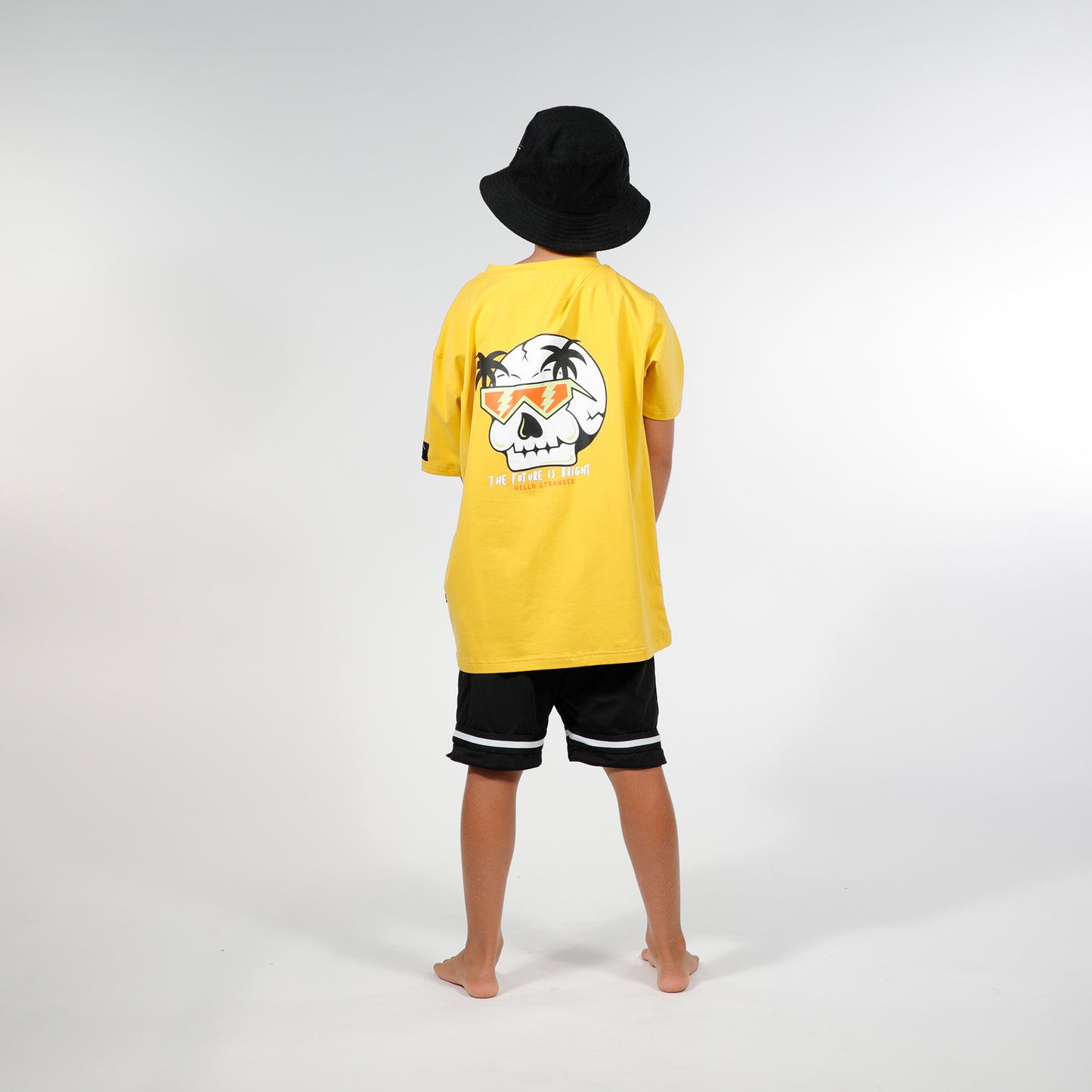 Hello Stranger Future Is Bright Box Tee Yellow