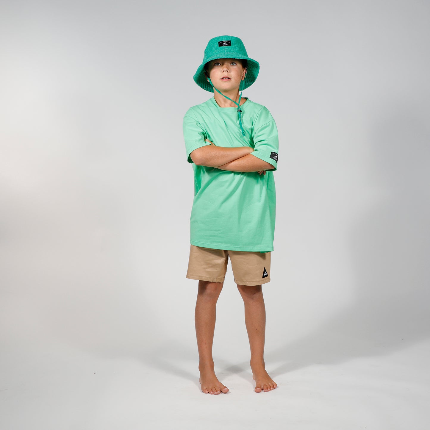 Hello Stranger Protect Our Ocean Box Tee Green