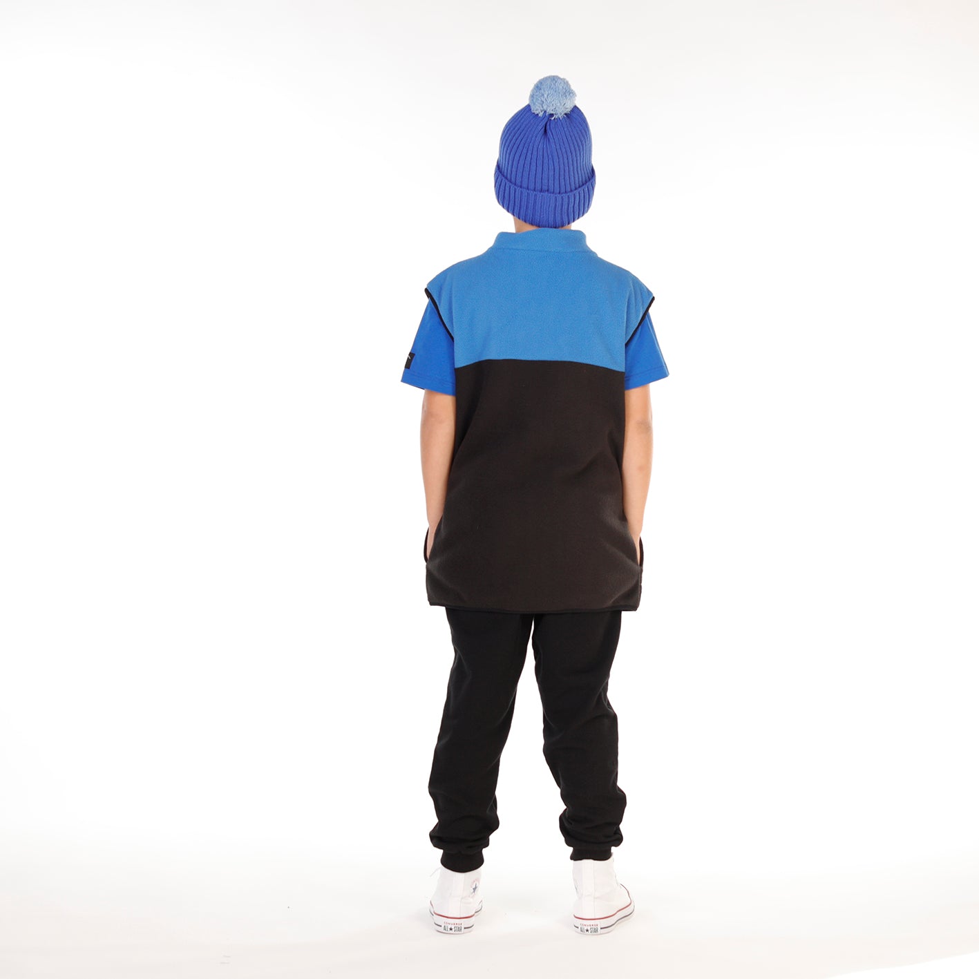 Hello Stranger Everything Vest Blue Black