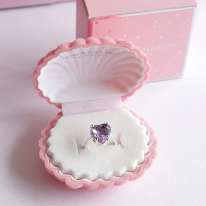 Lauren Hinkley Heart of the Ocean Purple Ring - Velvet Box