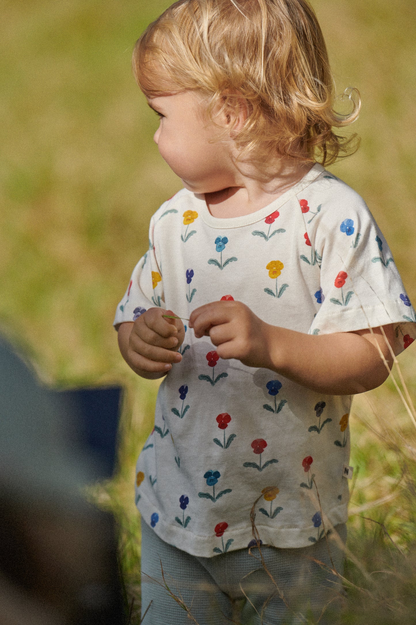 Nature Baby Juniper Tee Delphine Blooms Print