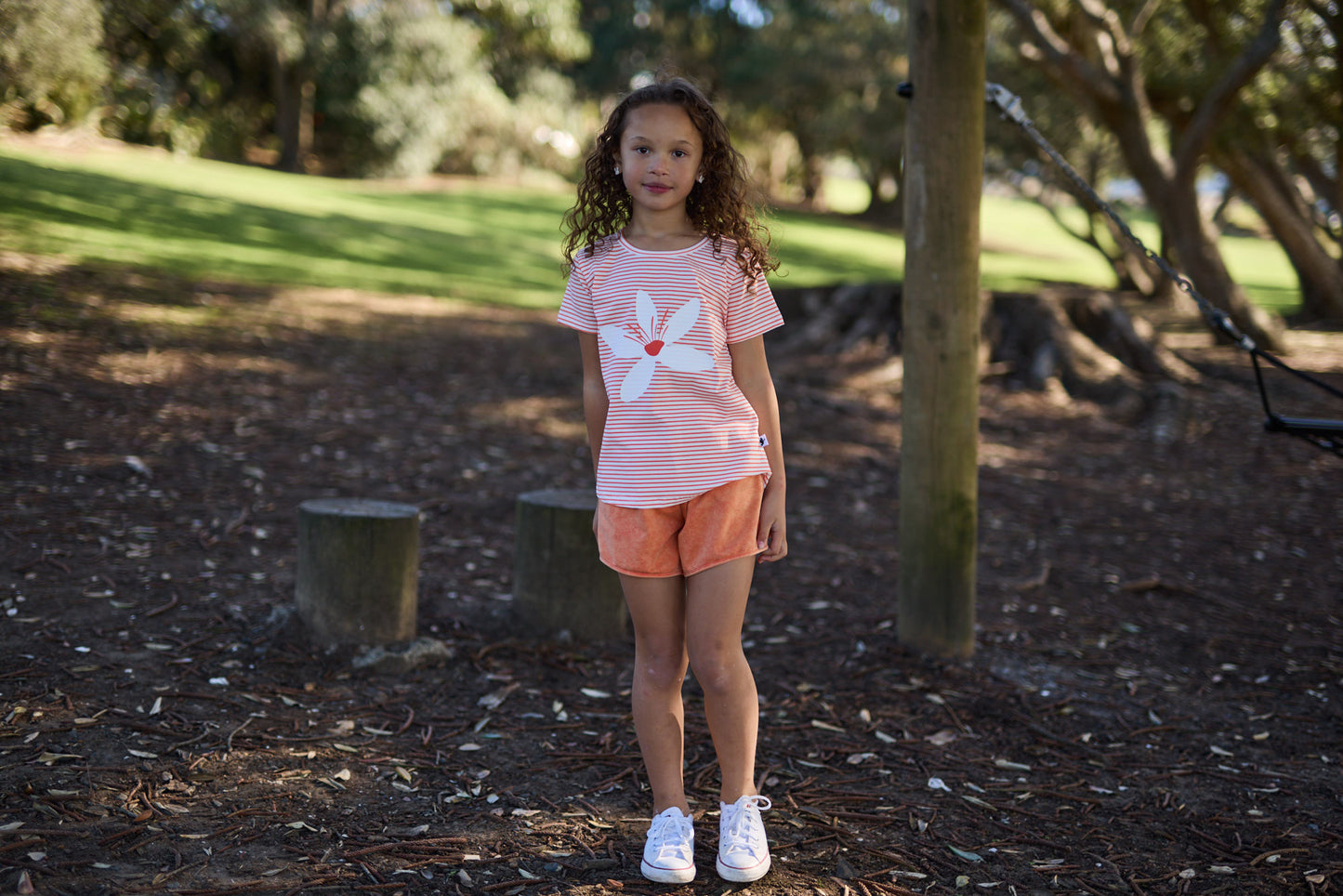 Radicool Orange Blossom Stripe Tee