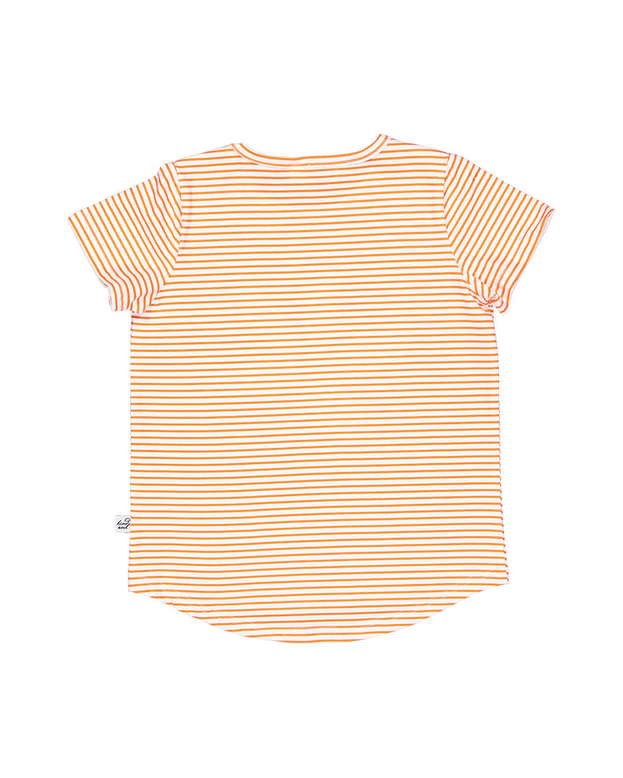 Radicool Orange Blossom Stripe Tee