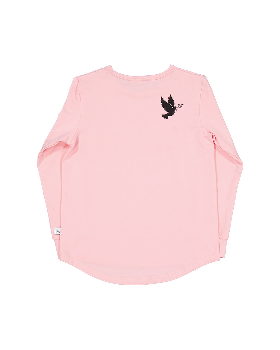 Radicool Love Cat Peekaboo Long Sleeve Tee