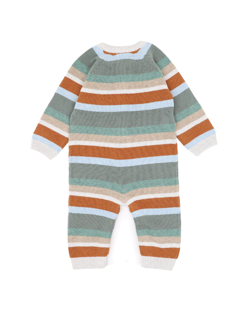 Minihaha Mateo Stripe Knitted Romper