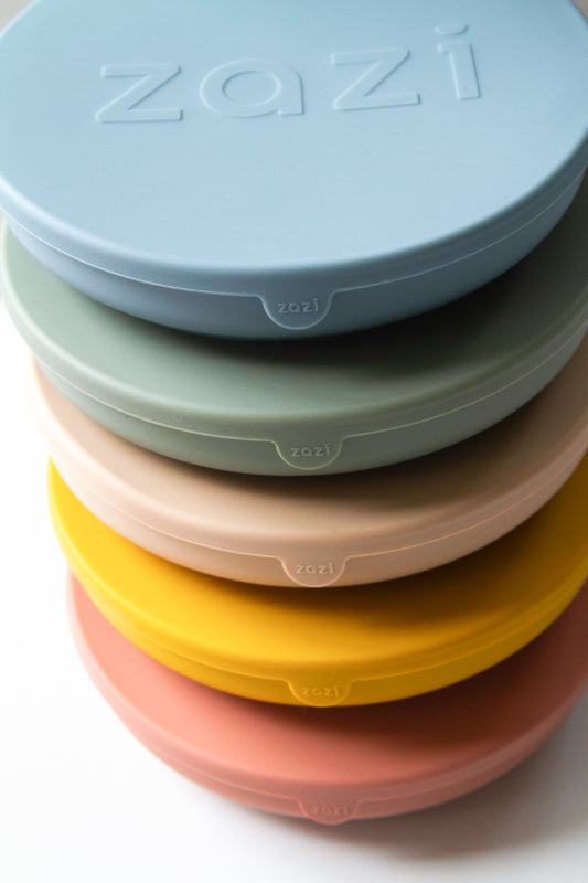 Zazi Clever Plate with lid Sage