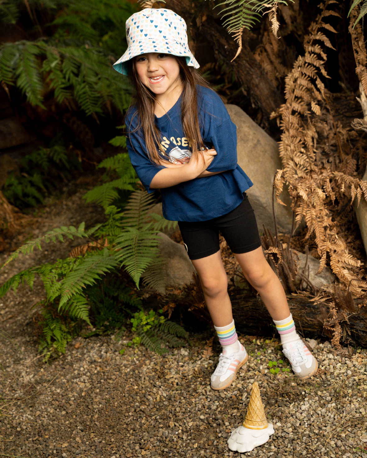 The Girl Club Lucky Hearts Reversible Bucket Hat
