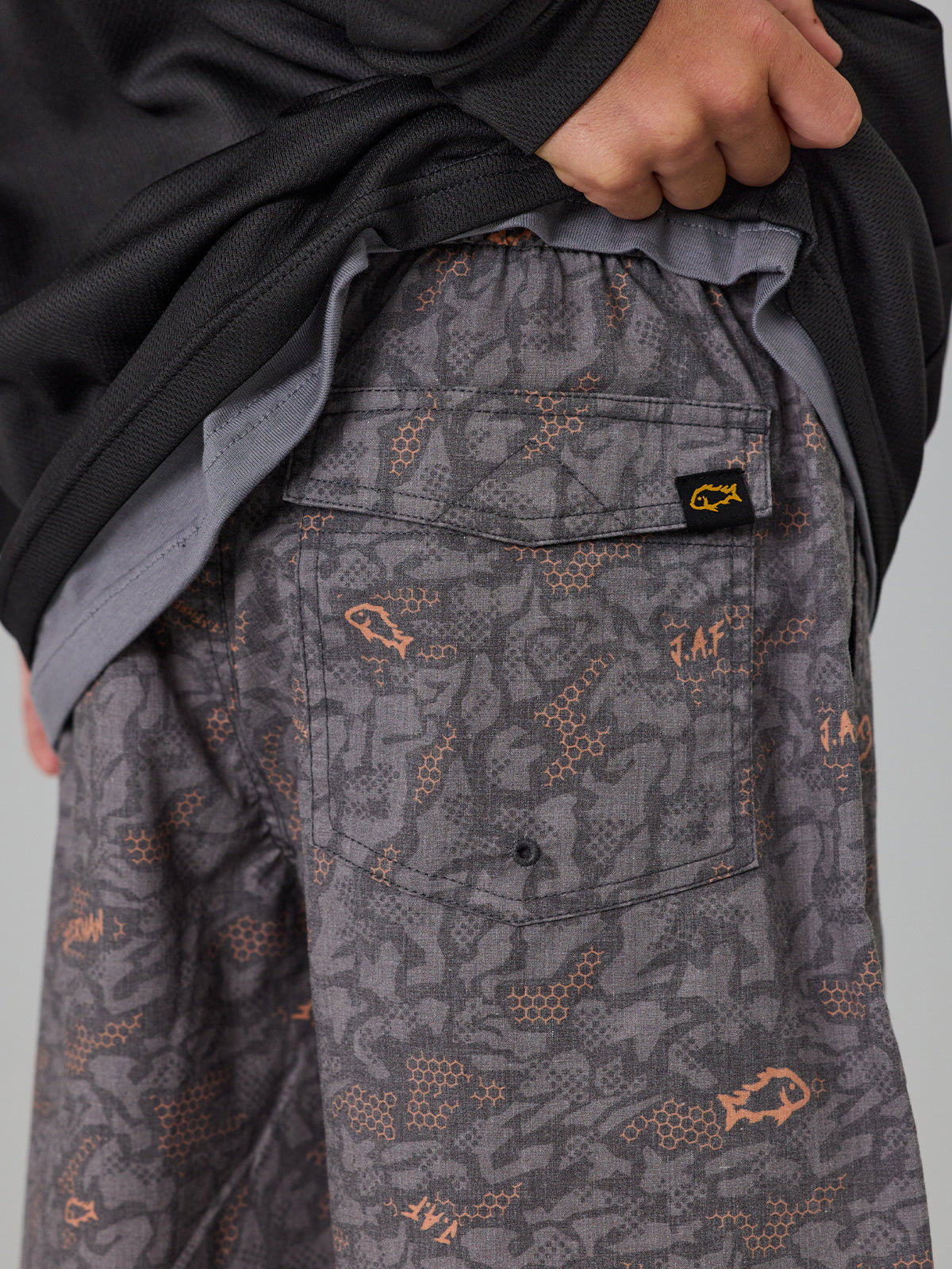 Just Another Fisherman Mini J.A. Fisherman Shorts Charcoal Digi Camo