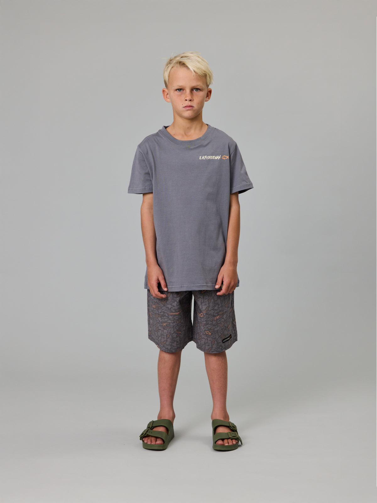 Just Another Fisherman Mini J.A. Fisherman Tee Charcoal