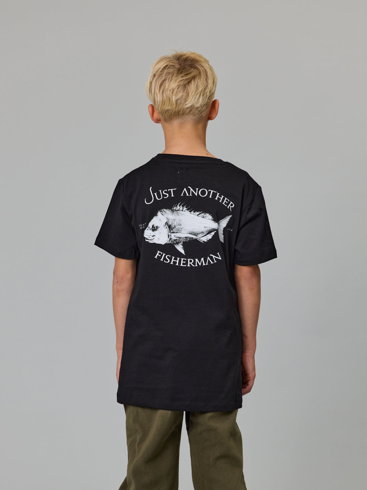 Just Another Fisherman Mini Snapper Tee Black
