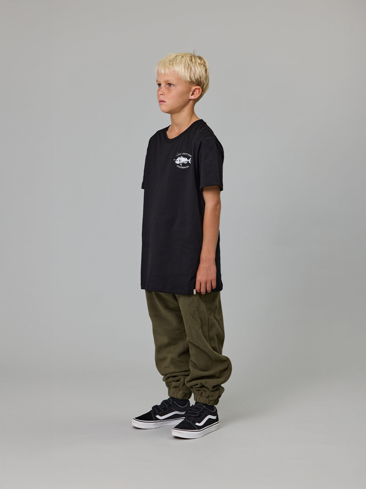 Just Another Fisherman Mini Snapper Tee Black