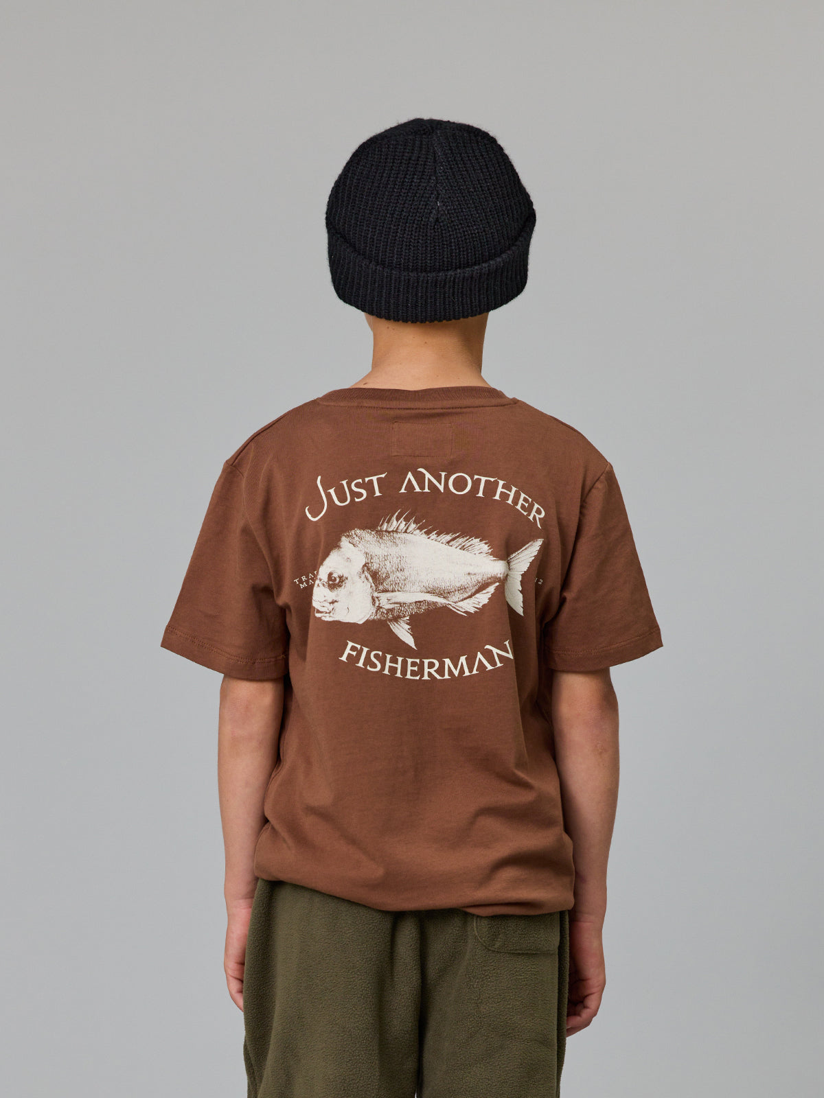 Just Another Fisherman Mini Snapper Tee Brown