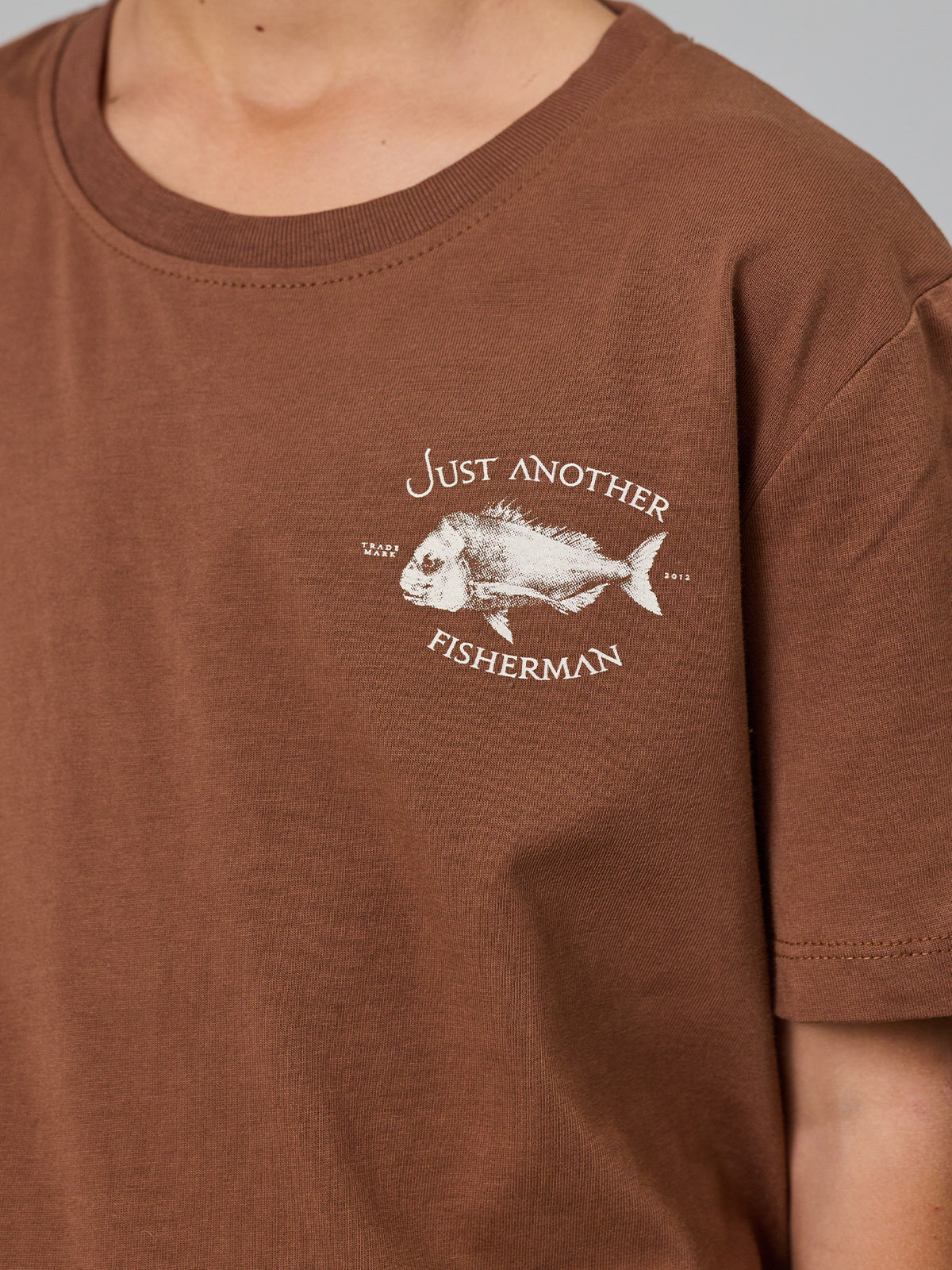 Just Another Fisherman Mini Snapper Tee Brown