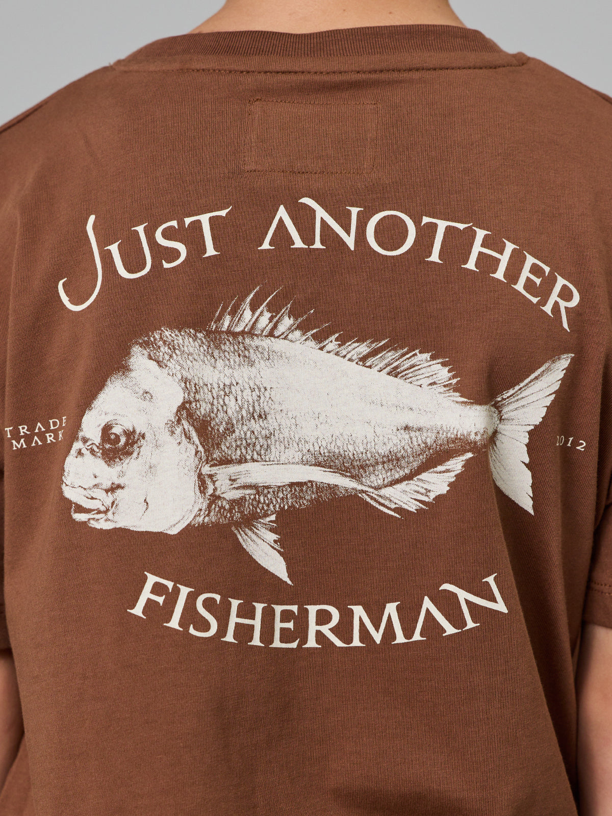 Just Another Fisherman Mini Snapper Tee Brown