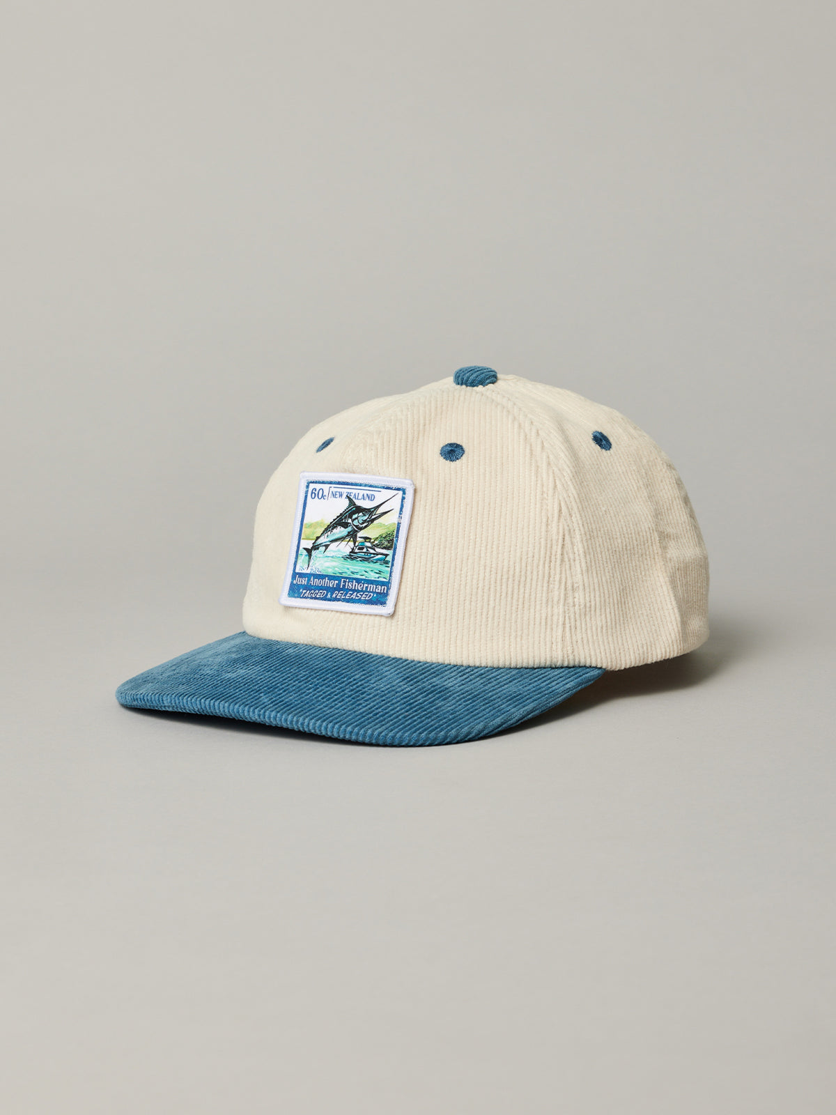 Just Another Fisherman Mini Tagged & Released Cap Off White | Navy
