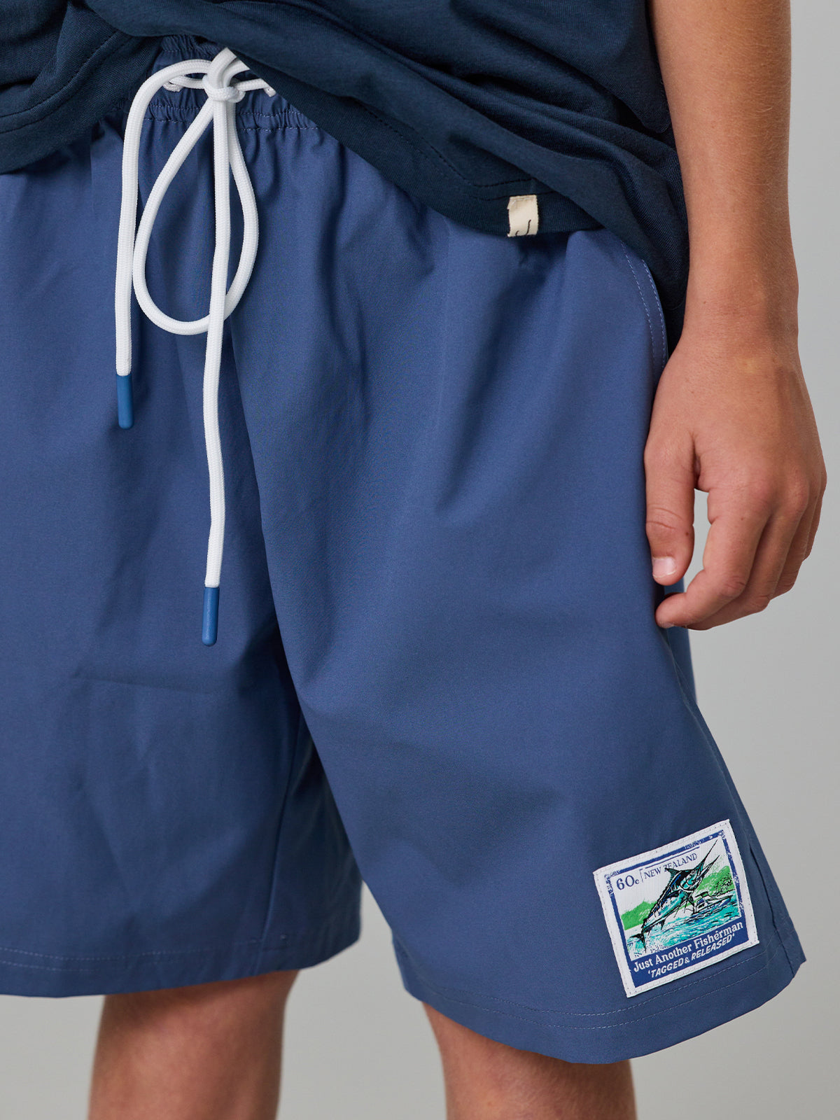 Just Another Fisherman Mini Tagged & Release Shorts Blue