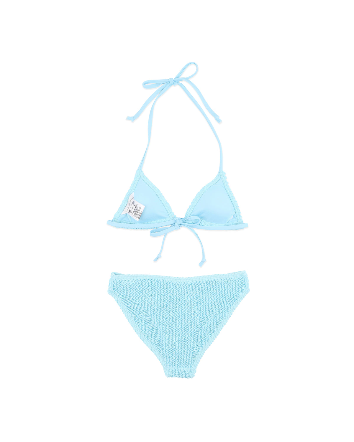 Minihaha Blue Fizz Crinkle Tri Bikini