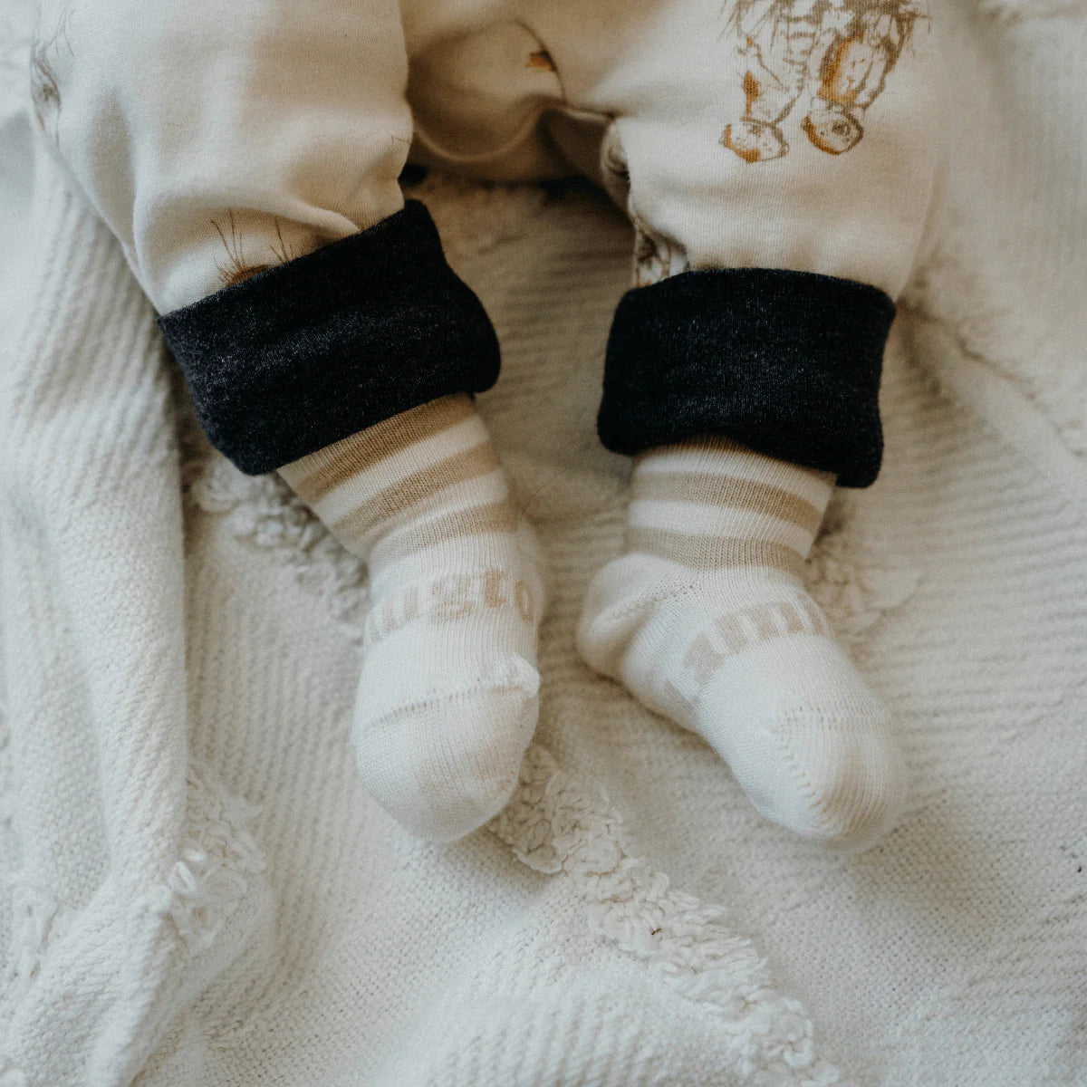 Lamington Baby Merino Crew Socks Squirrel