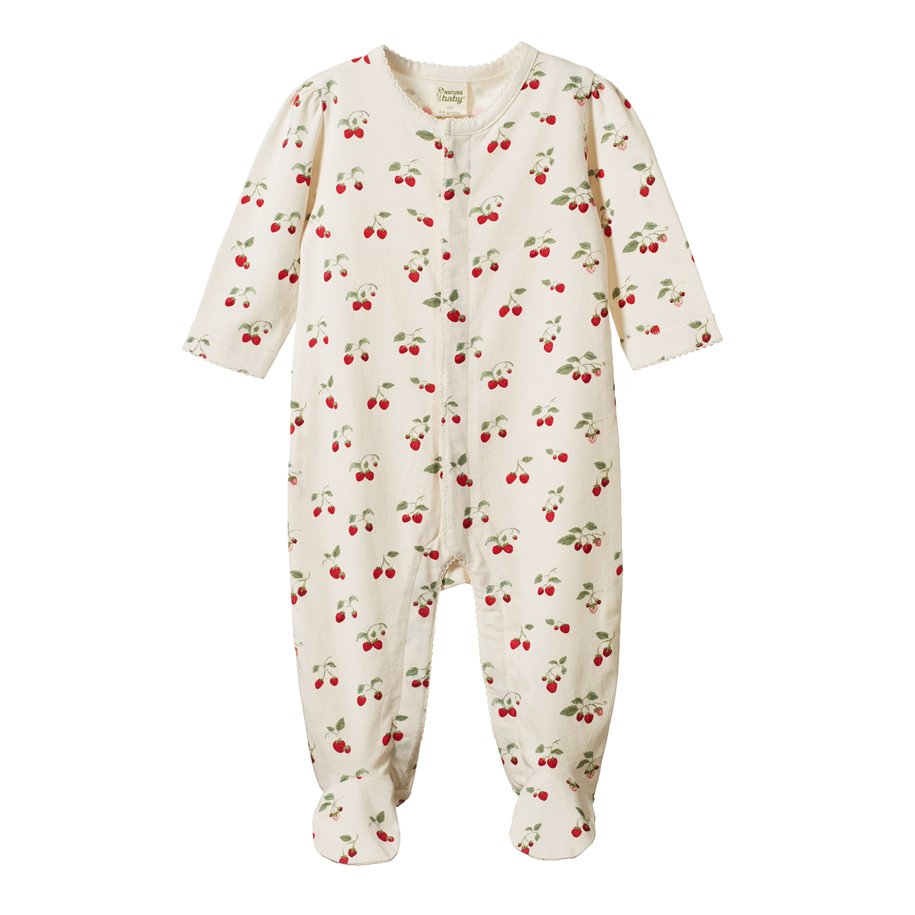 Nature Baby Lucy Suit Strawberry Blush Print