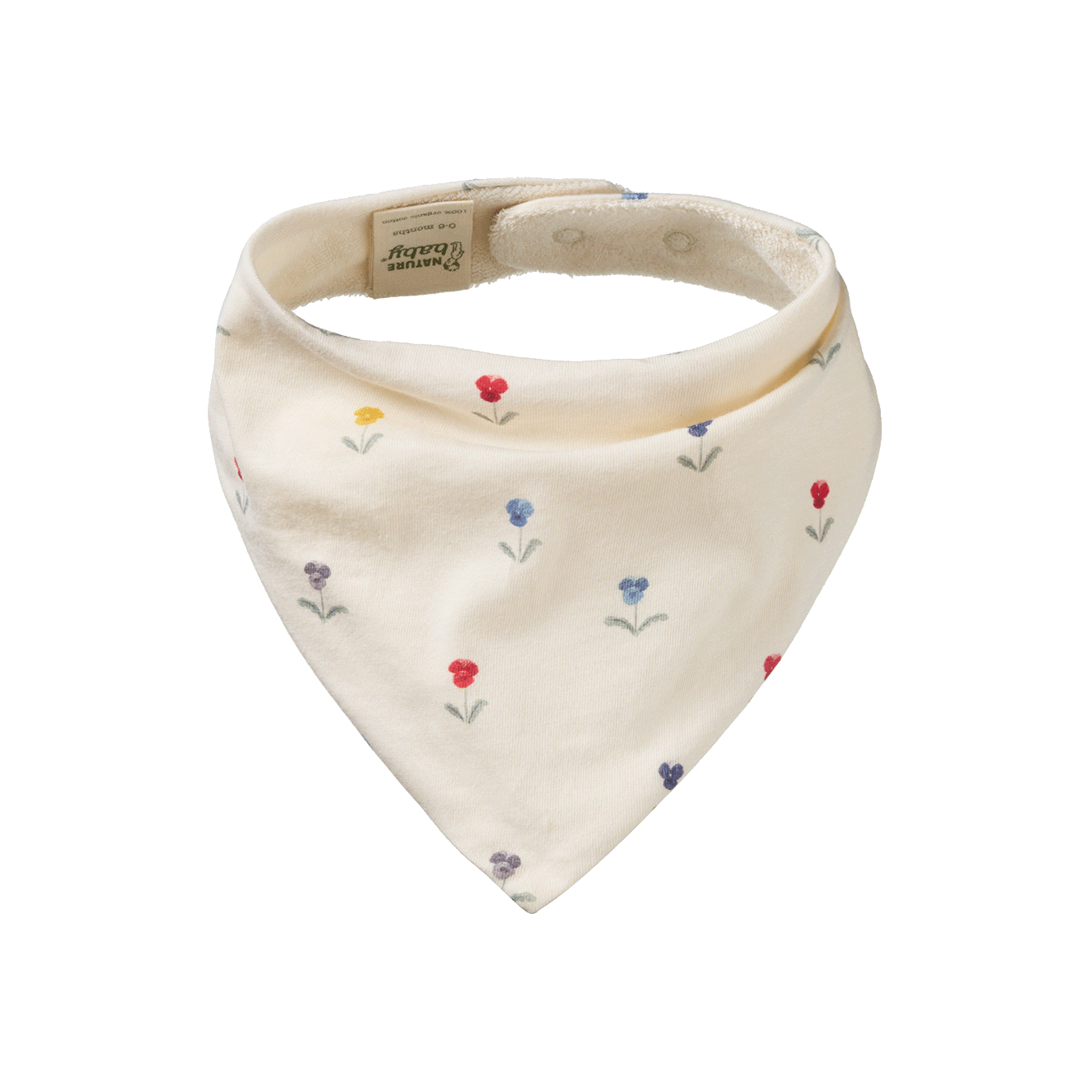 Nature Baby Triangle Bib Delphine Print
