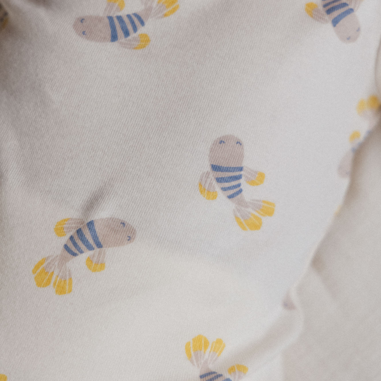 Nature Baby Short Sleeve Bodysuit Fish Fable Print