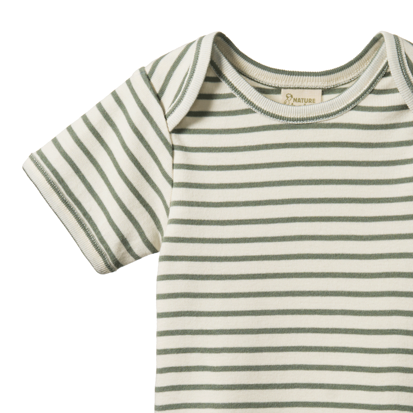 Nature Baby Short Sleeve Bodysuit Nettle Sailor Stripe