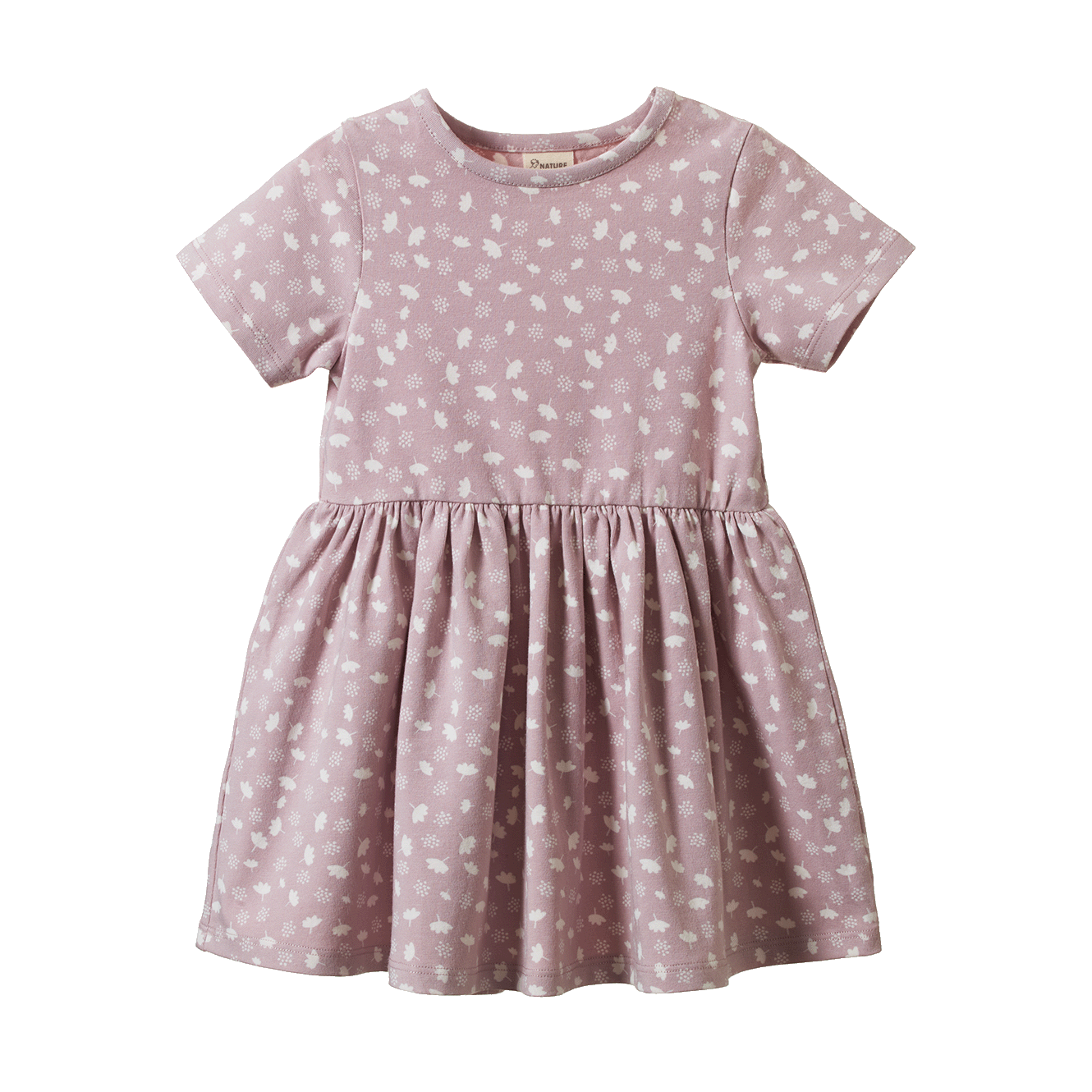 Nature Baby Saturday Dress Dandelion Lilac Print