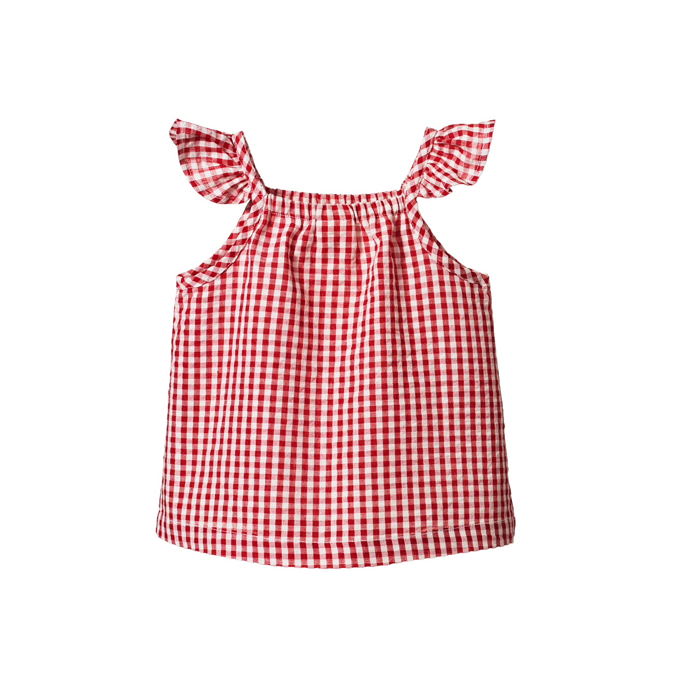 Nature Baby Petal Set Red Gingham Check