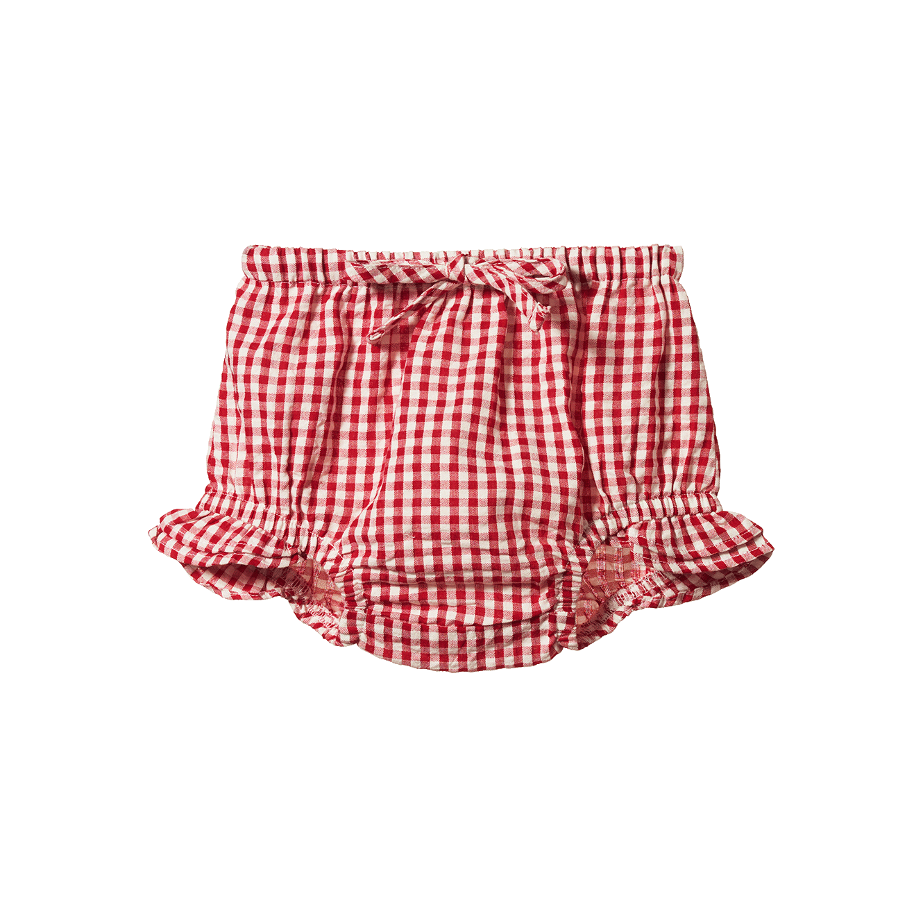 Nature Baby Petal Set Red Gingham Check