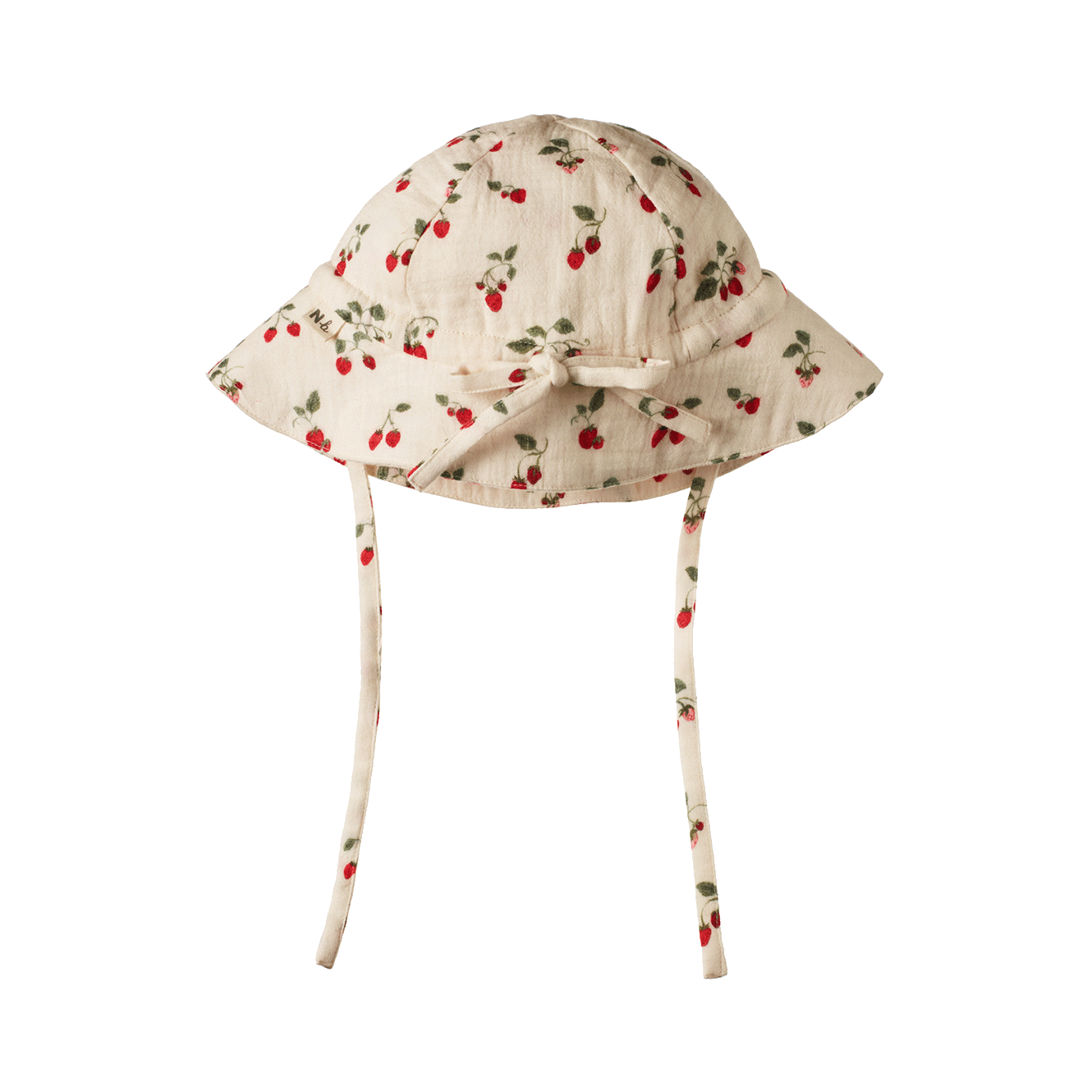 Nature Baby Muslin Sunhat Strawberry Blush Print