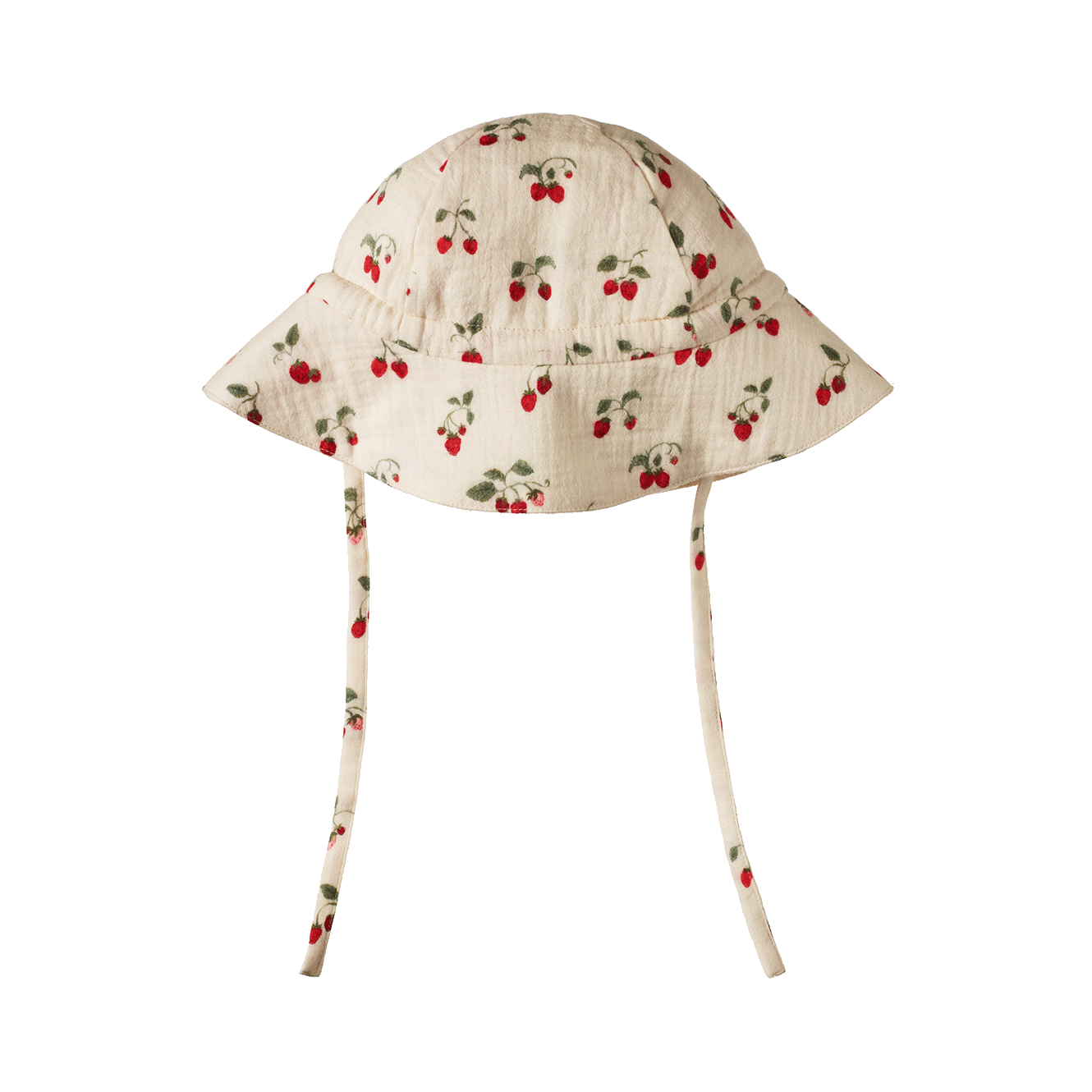 Nature Baby Muslin Sunhat Strawberry Blush Print