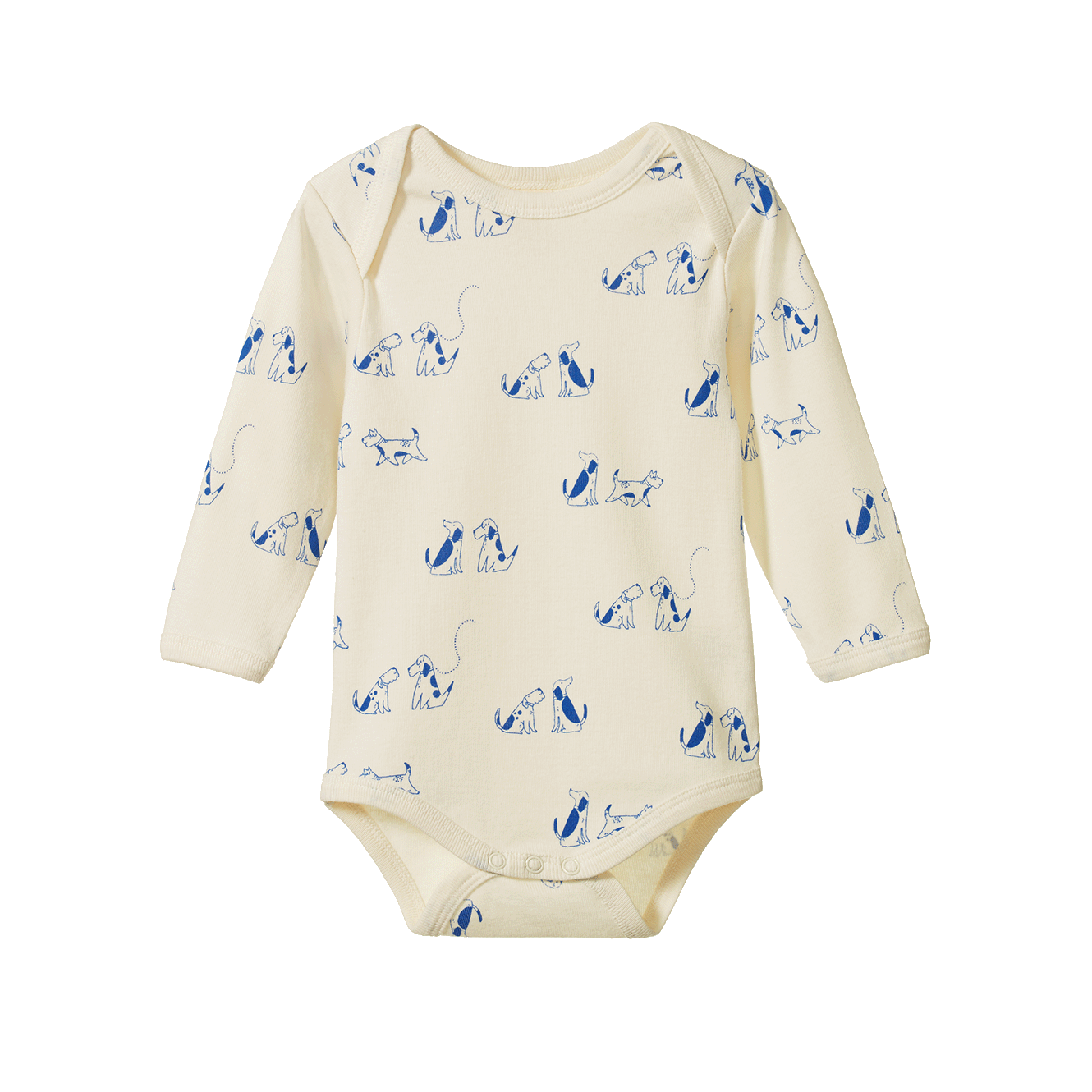 Nature Baby Long Sleeve Bodysuit Dog Walk Print